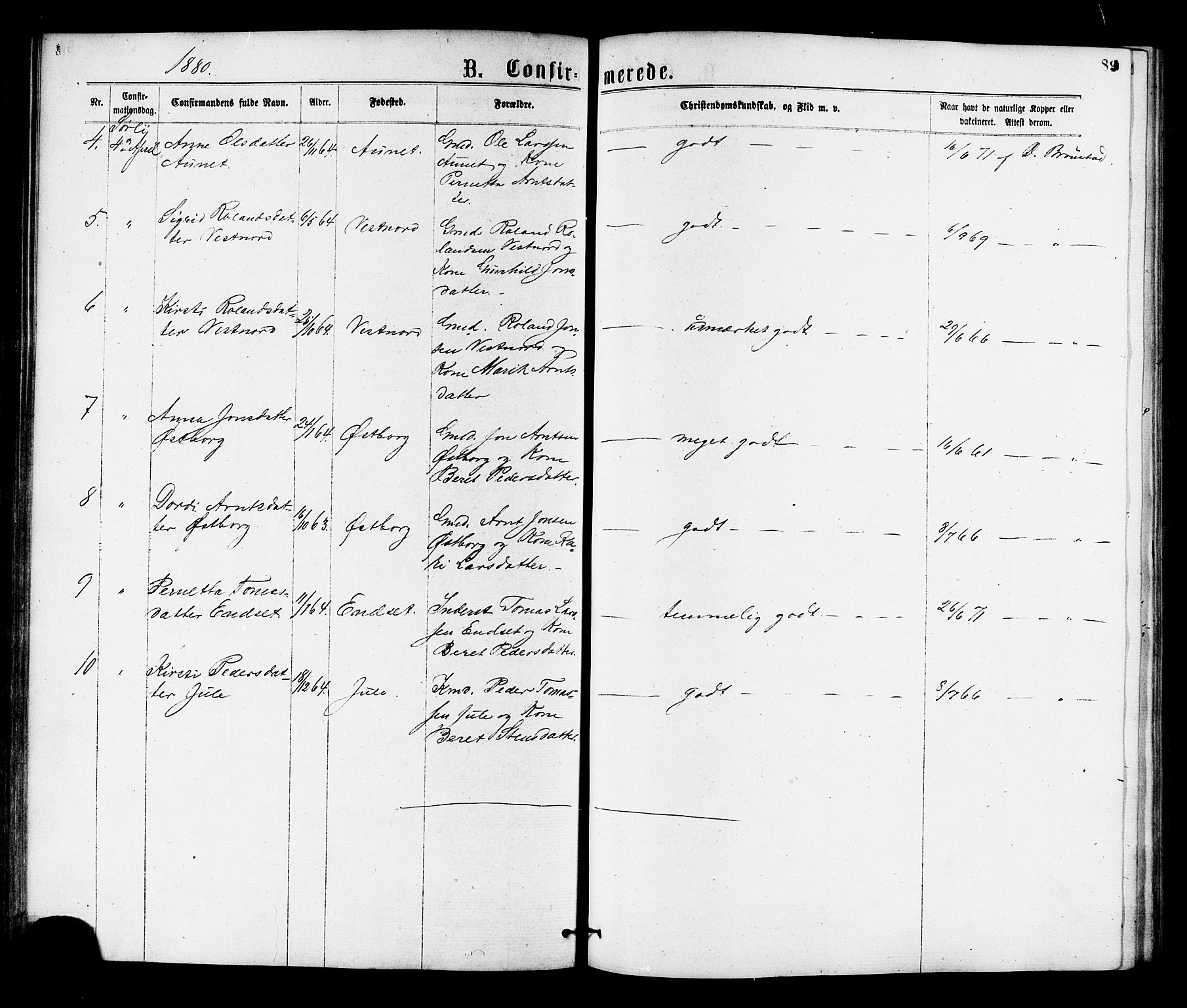 Ministerialprotokoller, klokkerbøker og fødselsregistre - Nord-Trøndelag, SAT/A-1458/755/L0493: Parish register (official) no. 755A02, 1865-1881, p. 89