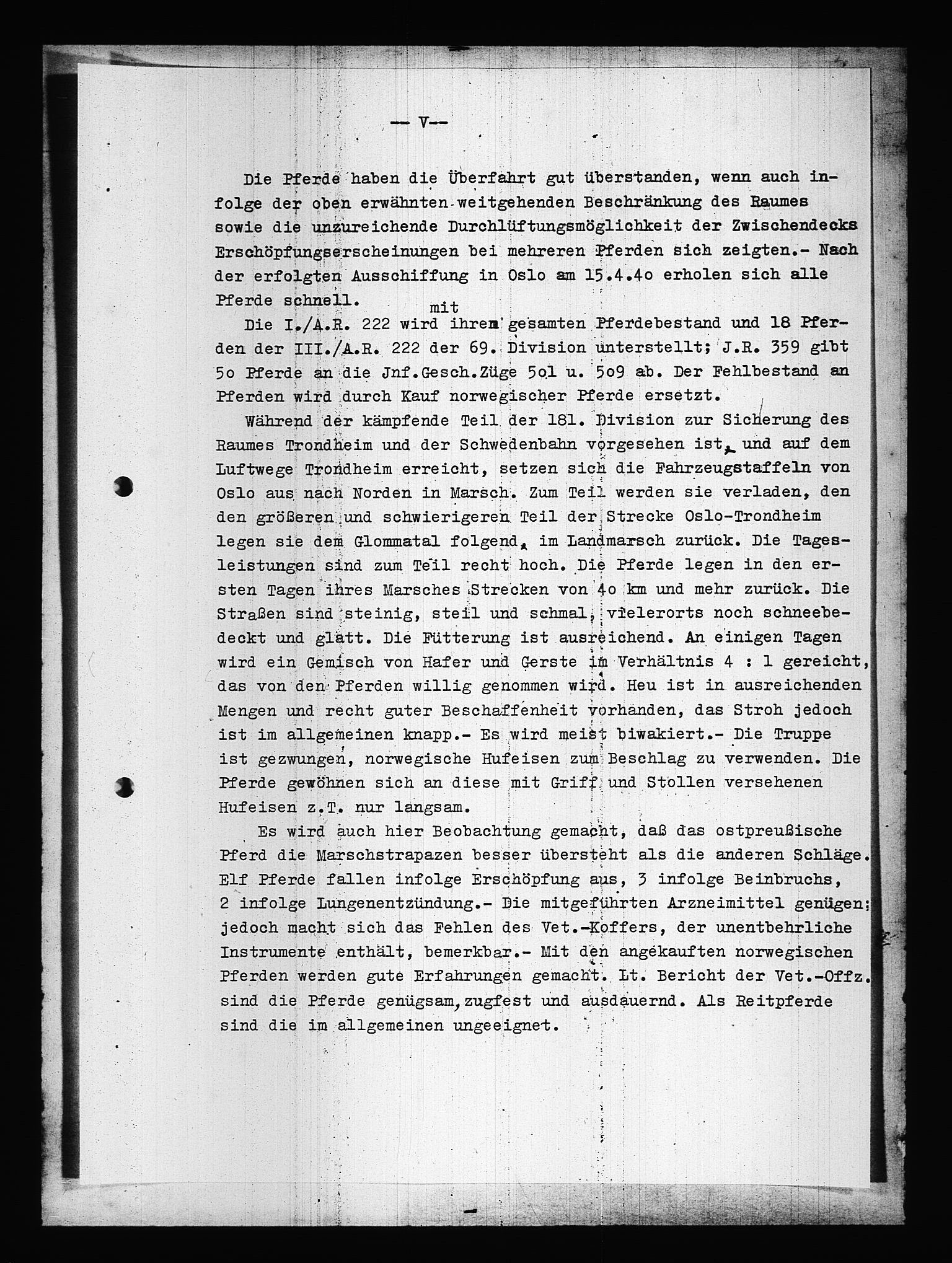 Documents Section, AV/RA-RAFA-2200/V/L0087: Amerikansk mikrofilm "Captured German Documents".
Box No. 726.  FKA jnr. 601/1954., 1940, p. 280