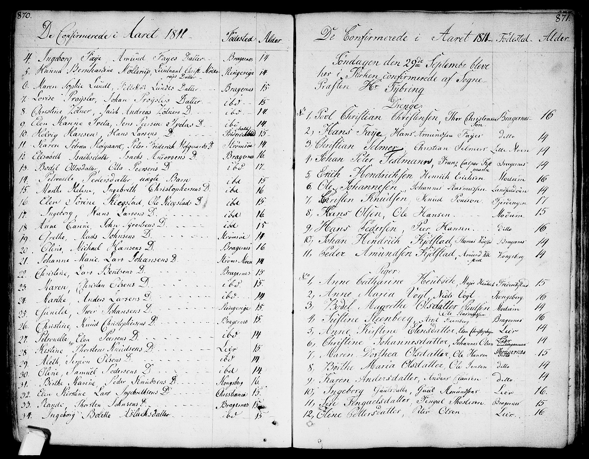 Bragernes kirkebøker, SAKO/A-6/F/Fa/L0006a: Parish register (official) no. I 6, 1782-1814, p. 870-871