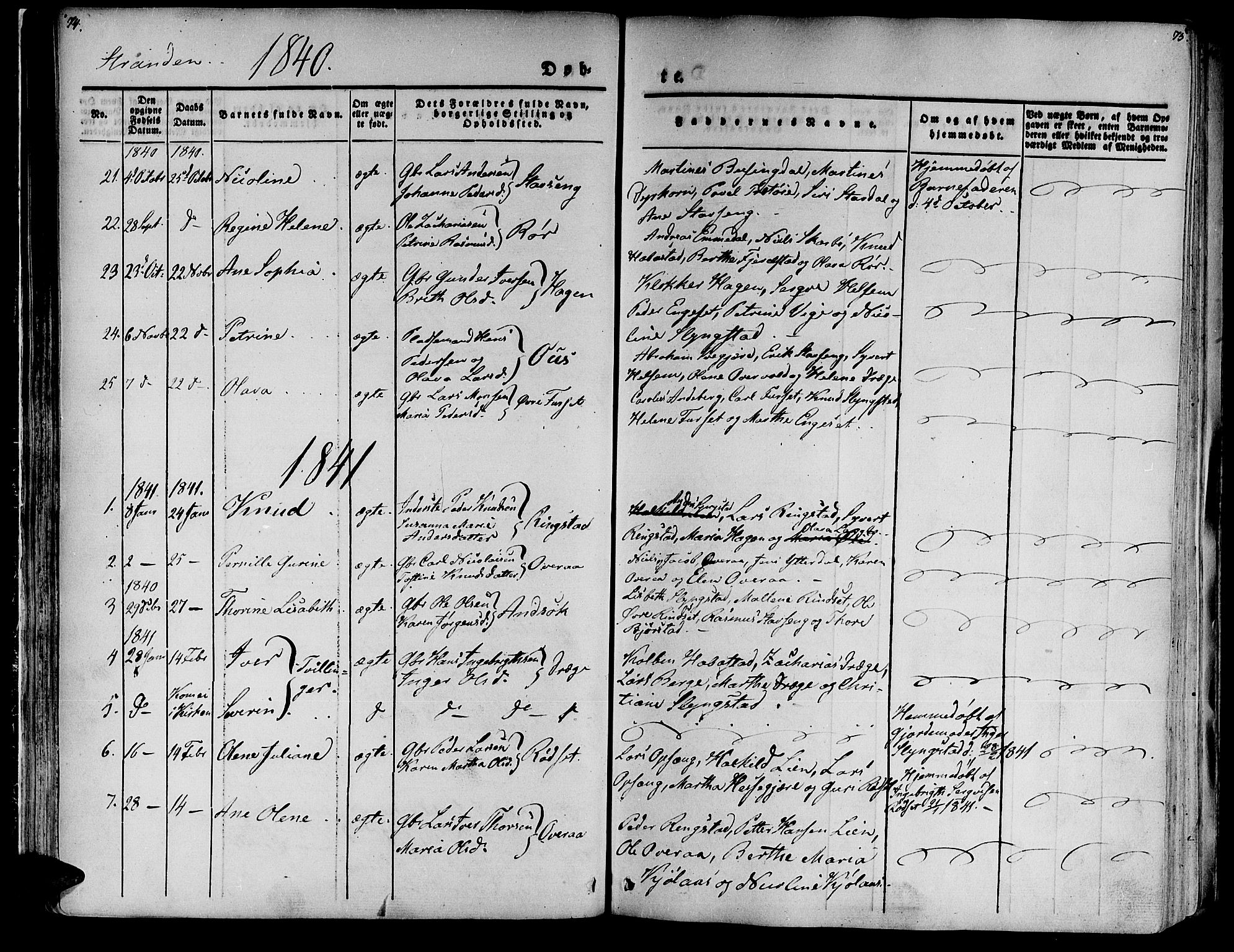 Ministerialprotokoller, klokkerbøker og fødselsregistre - Møre og Romsdal, SAT/A-1454/520/L0274: Parish register (official) no. 520A04, 1827-1864, p. 74-75