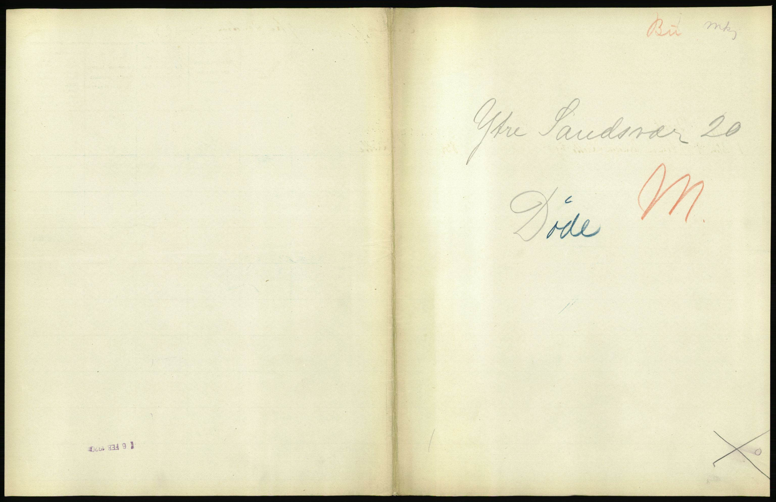 Statistisk sentralbyrå, Sosiodemografiske emner, Befolkning, AV/RA-S-2228/D/Df/Dfb/Dfbi/L0018: Buskerud fylke: Døde. Bygder og byer., 1919, p. 319