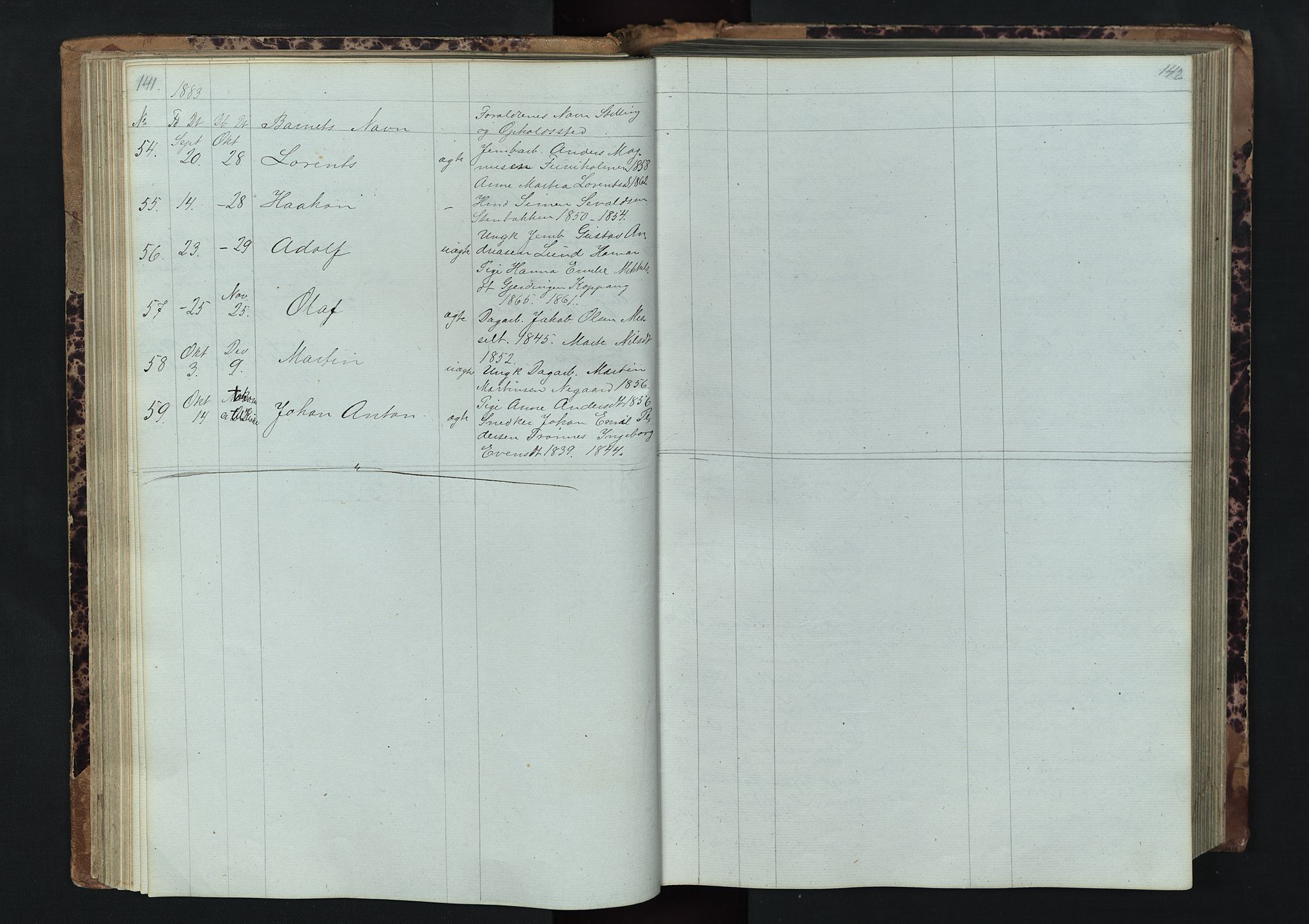 Stor-Elvdal prestekontor, AV/SAH-PREST-052/H/Ha/Hab/L0001: Parish register (copy) no. 1 /1, 1860-1894, p. 141-142