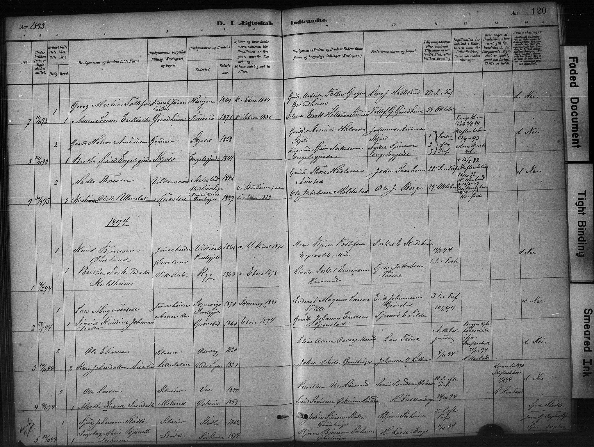 Etne sokneprestembete, SAB/A-75001/H/Hab: Parish register (copy) no. A 5, 1879-1896, p. 120