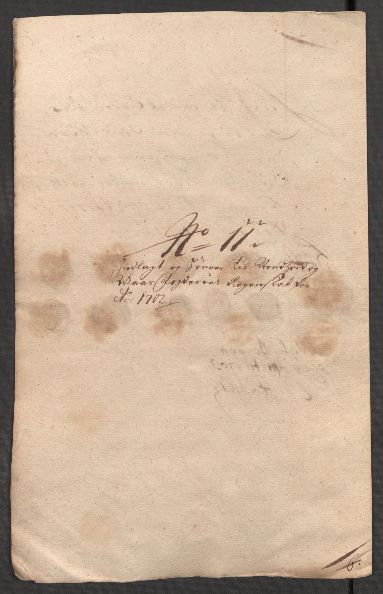 Rentekammeret inntil 1814, Reviderte regnskaper, Fogderegnskap, AV/RA-EA-4092/R51/L3186: Fogderegnskap Nordhordland og Voss, 1702-1703, p. 141