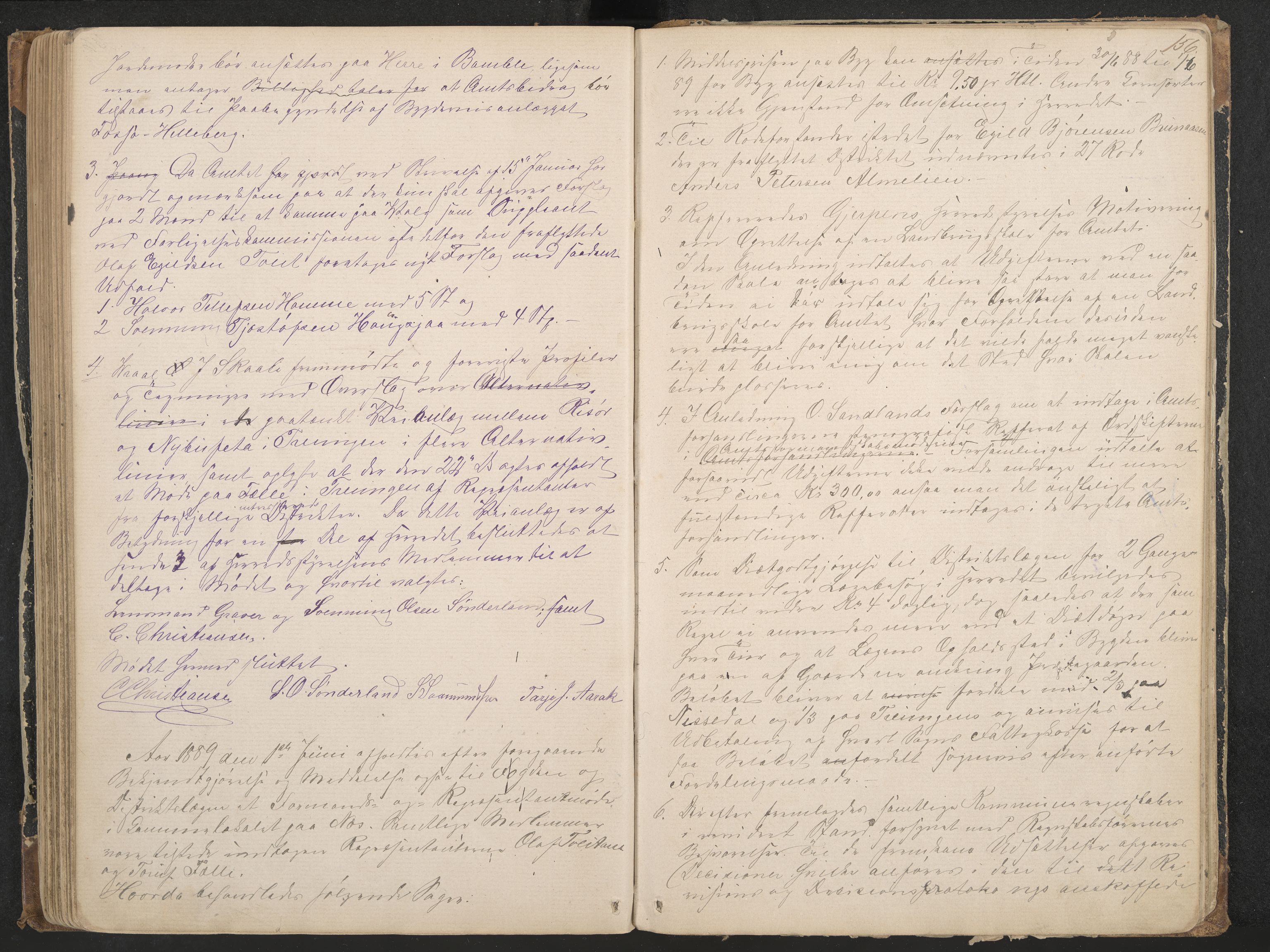 Nissedal formannskap og sentraladministrasjon, IKAK/0830021-1/A/L0002: Møtebok, 1870-1892, p. 156