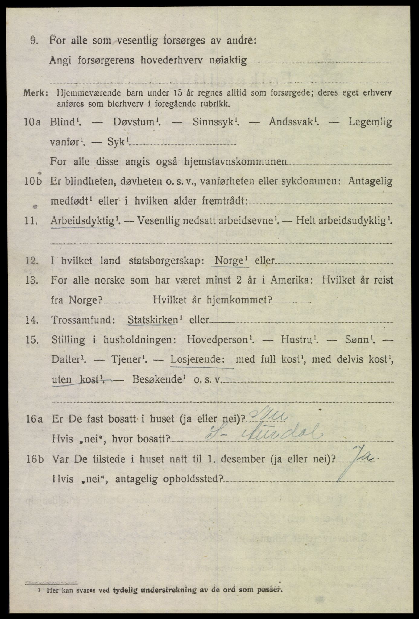 SAH, 1920 census for Sør-Aurdal, 1920, p. 7660