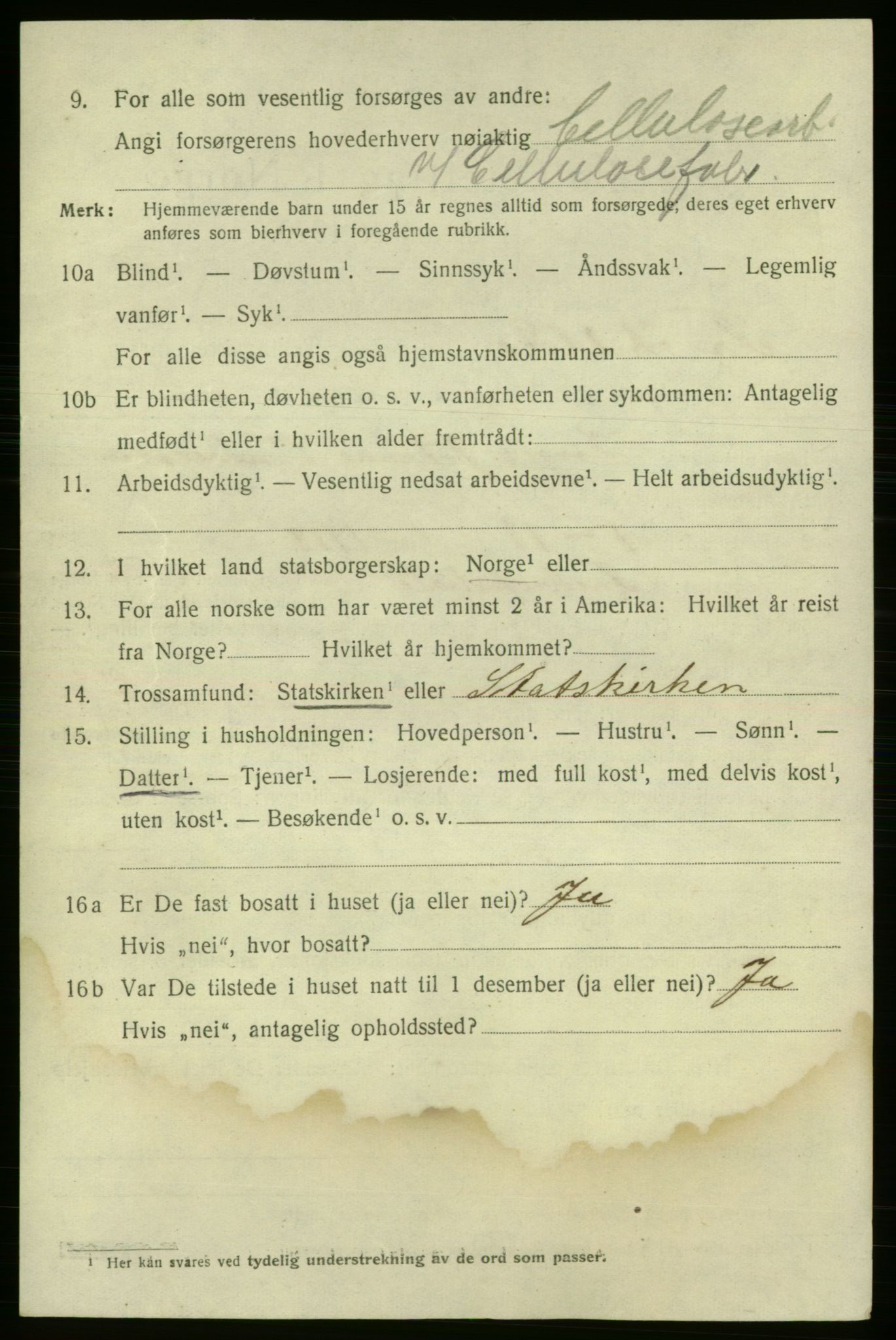 SAO, 1920 census for Fredrikshald, 1920, p. 16968