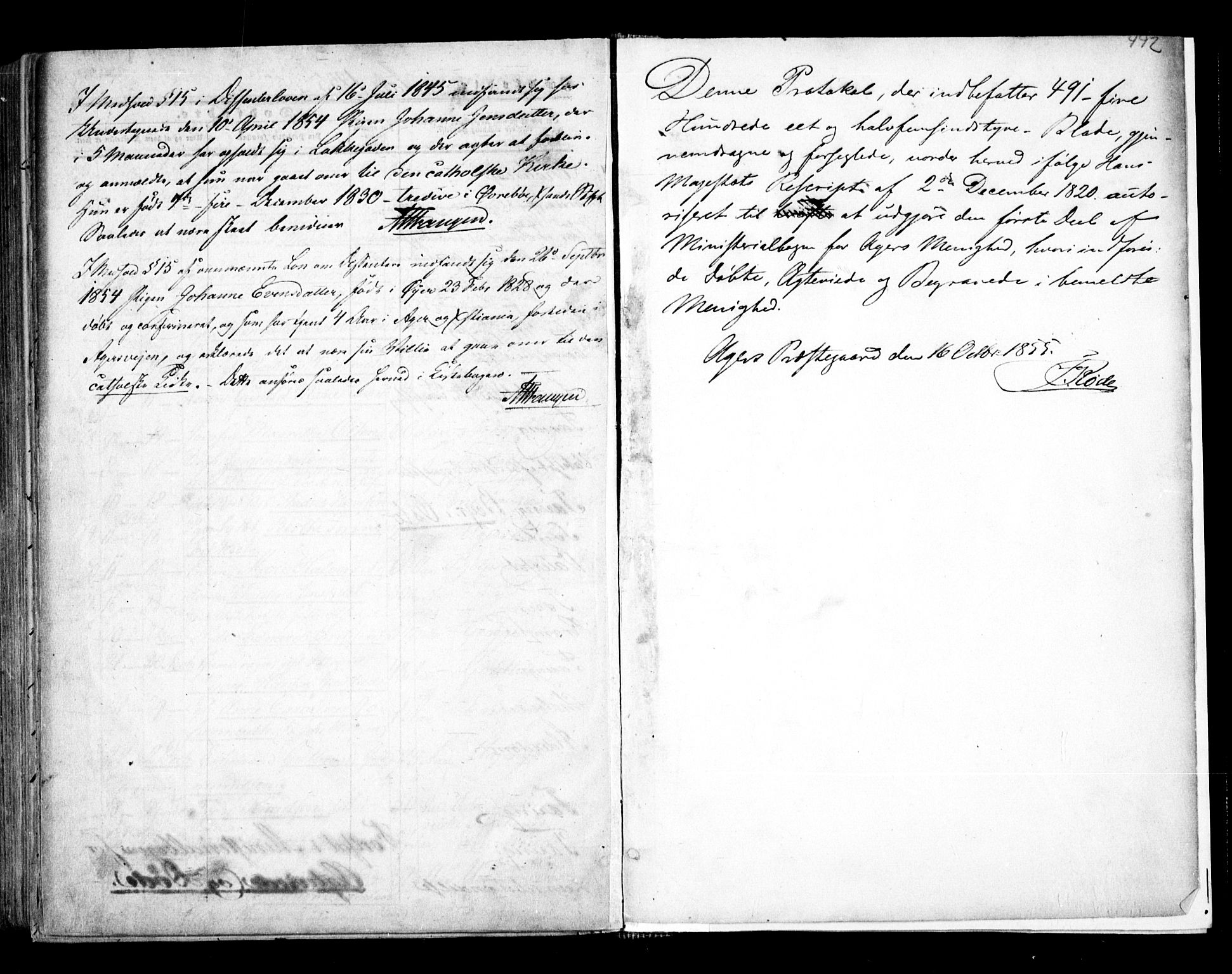 Aker prestekontor kirkebøker, AV/SAO-A-10861/F/L0020: Parish register (official) no. 20, 1853-1857, p. 492