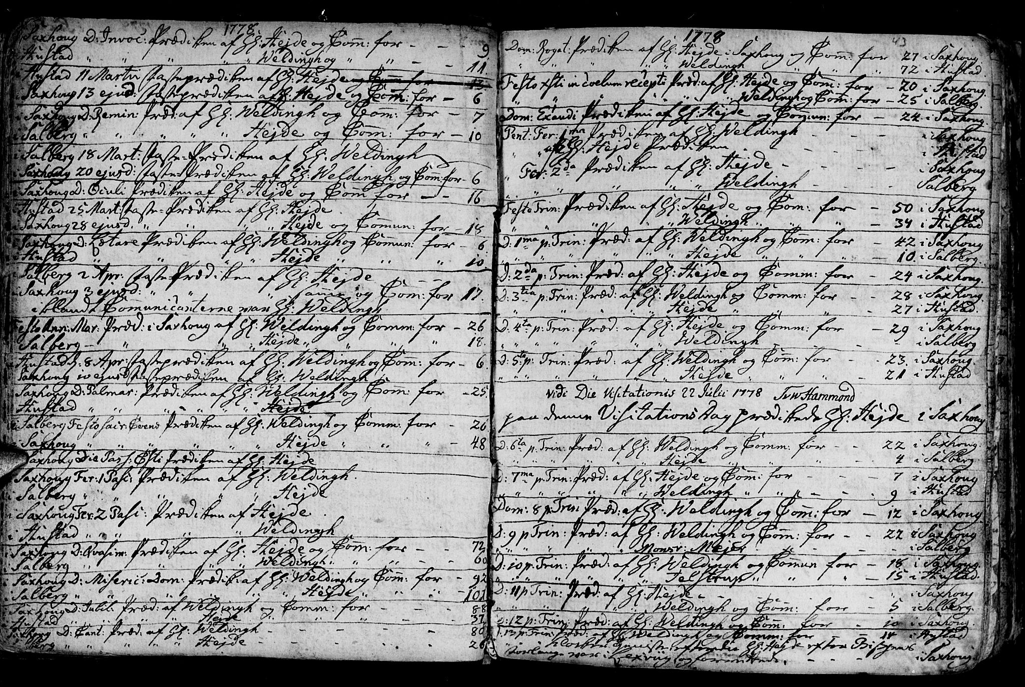 Ministerialprotokoller, klokkerbøker og fødselsregistre - Nord-Trøndelag, AV/SAT-A-1458/730/L0273: Parish register (official) no. 730A02, 1762-1802, p. 43