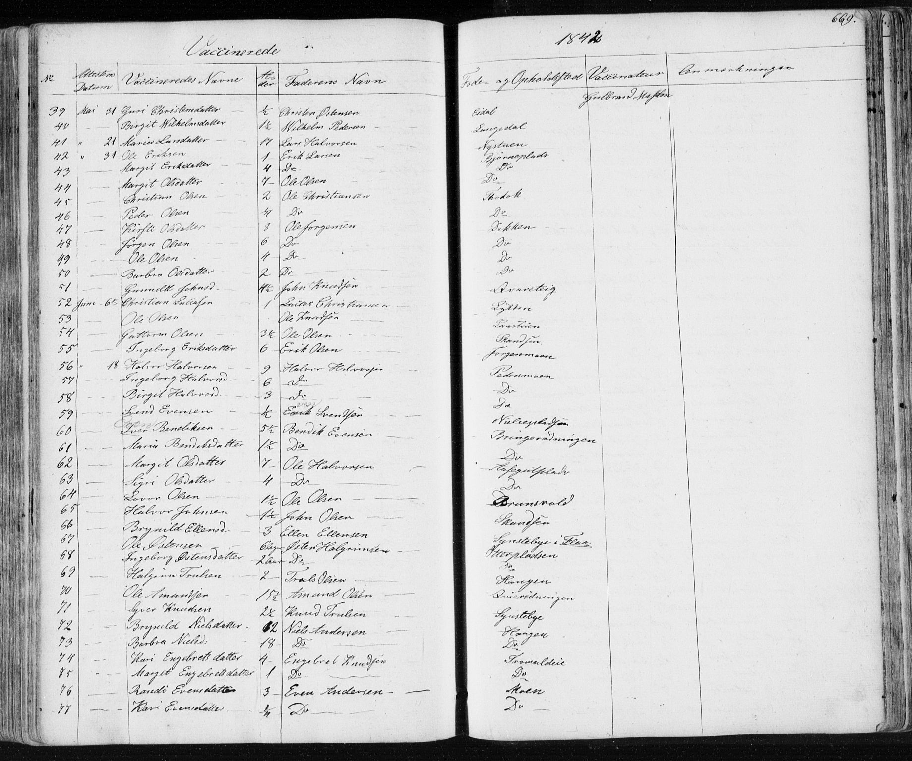 Nes kirkebøker, AV/SAKO-A-236/F/Fa/L0009: Parish register (official) no. 9, 1834-1863, p. 669