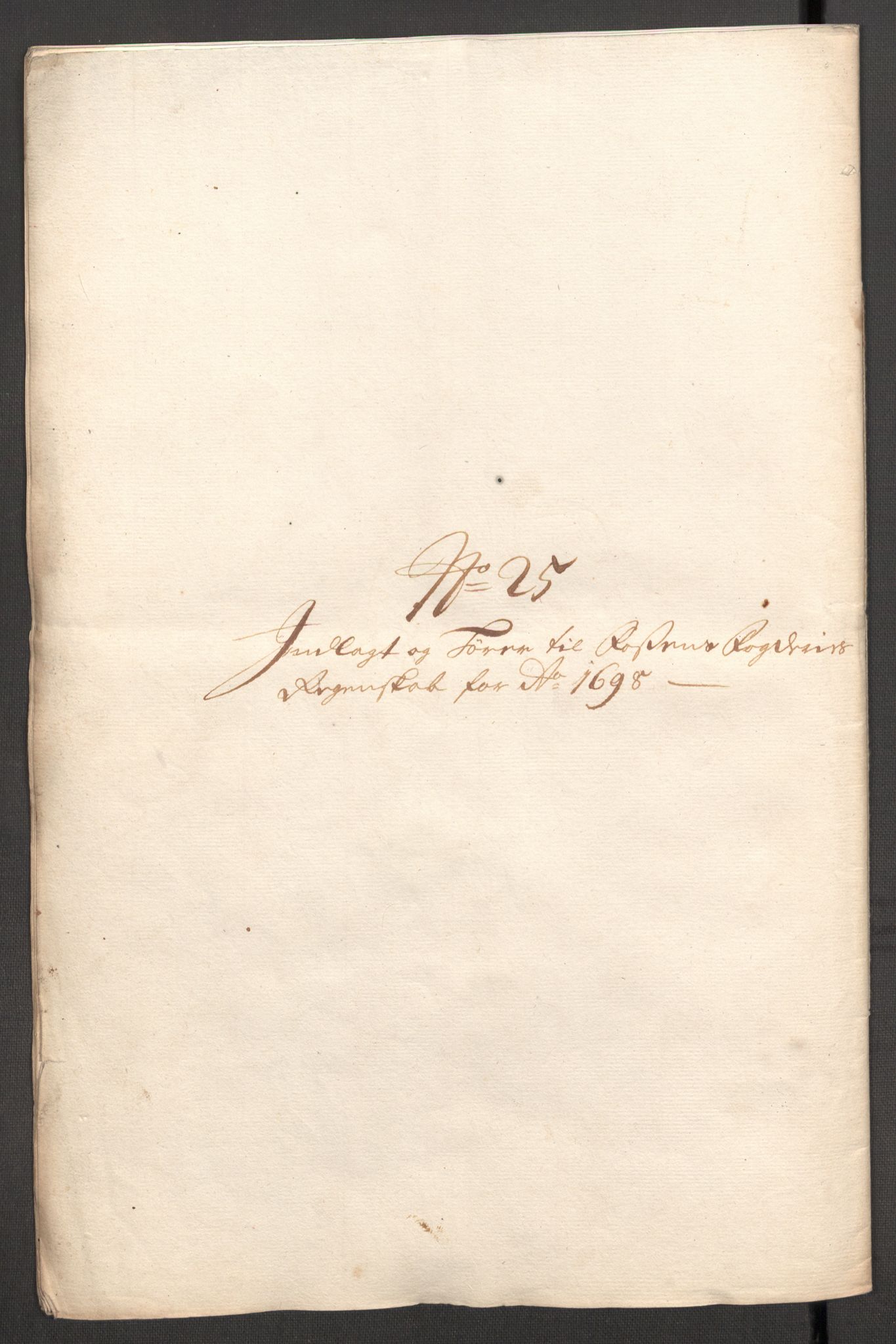 Rentekammeret inntil 1814, Reviderte regnskaper, Fogderegnskap, RA/EA-4092/R57/L3853: Fogderegnskap Fosen, 1698-1699, p. 184