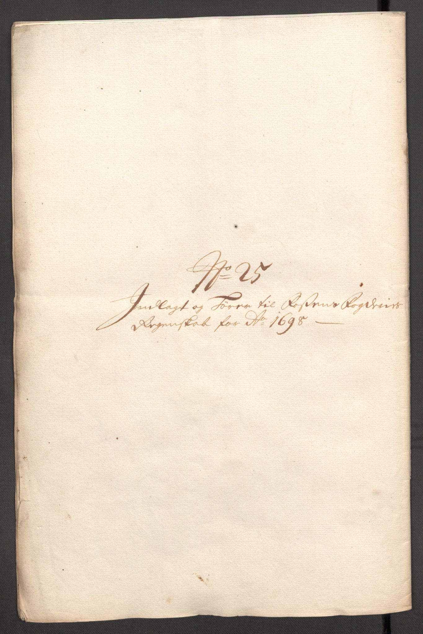 Rentekammeret inntil 1814, Reviderte regnskaper, Fogderegnskap, AV/RA-EA-4092/R57/L3853: Fogderegnskap Fosen, 1698-1699, p. 184