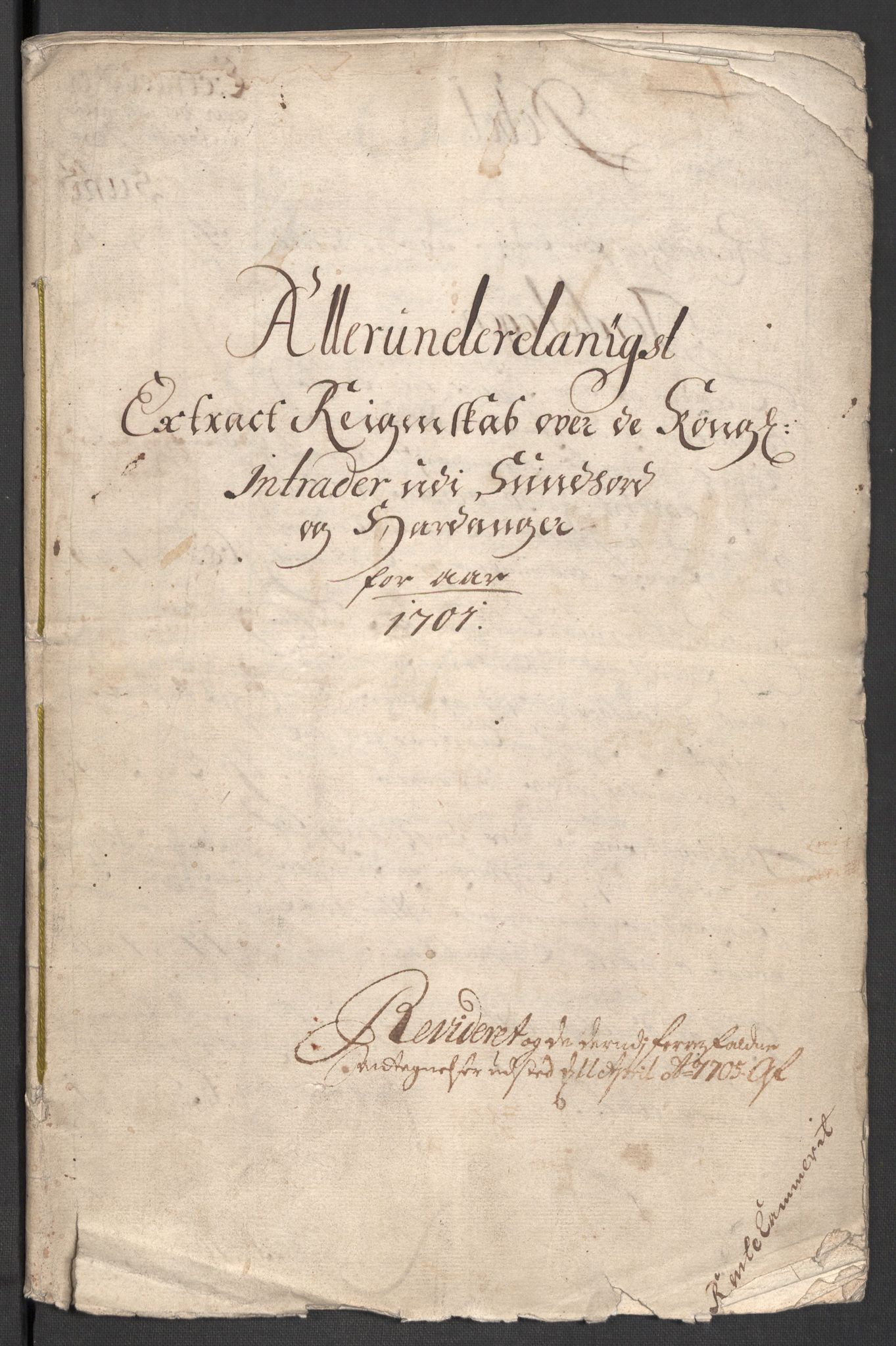 Rentekammeret inntil 1814, Reviderte regnskaper, Fogderegnskap, RA/EA-4092/R48/L2979: Fogderegnskap Sunnhordland og Hardanger, 1700-1701, p. 311