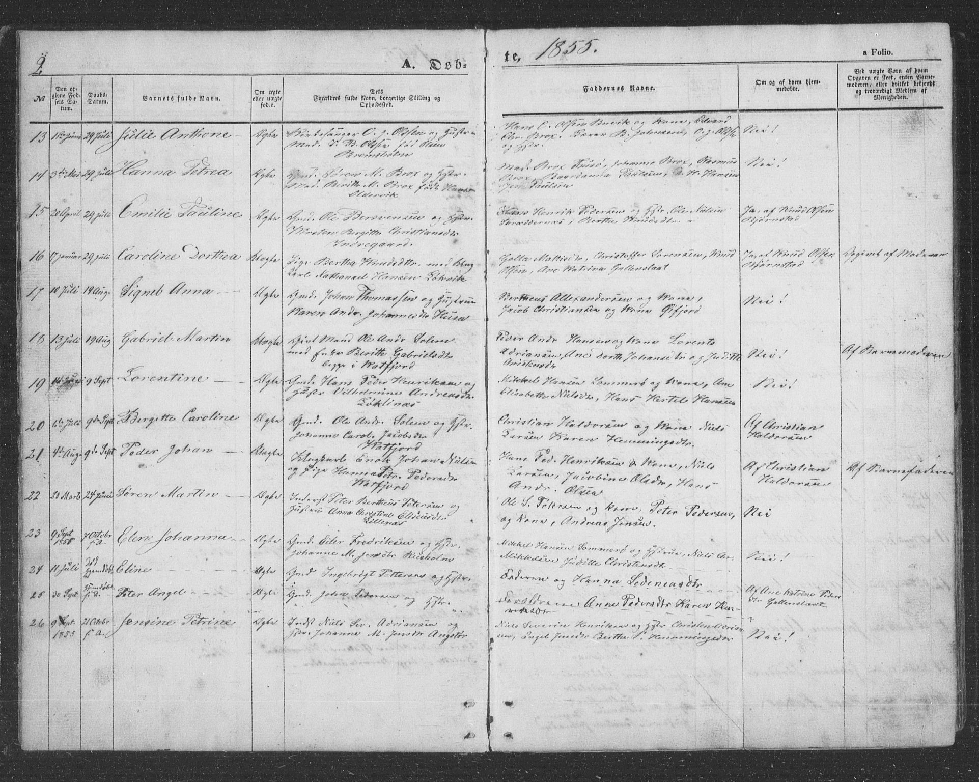 Lenvik sokneprestembete, SATØ/S-1310/H/Ha/Hab/L0020klokker: Parish register (copy) no. 20, 1855-1883, p. 2