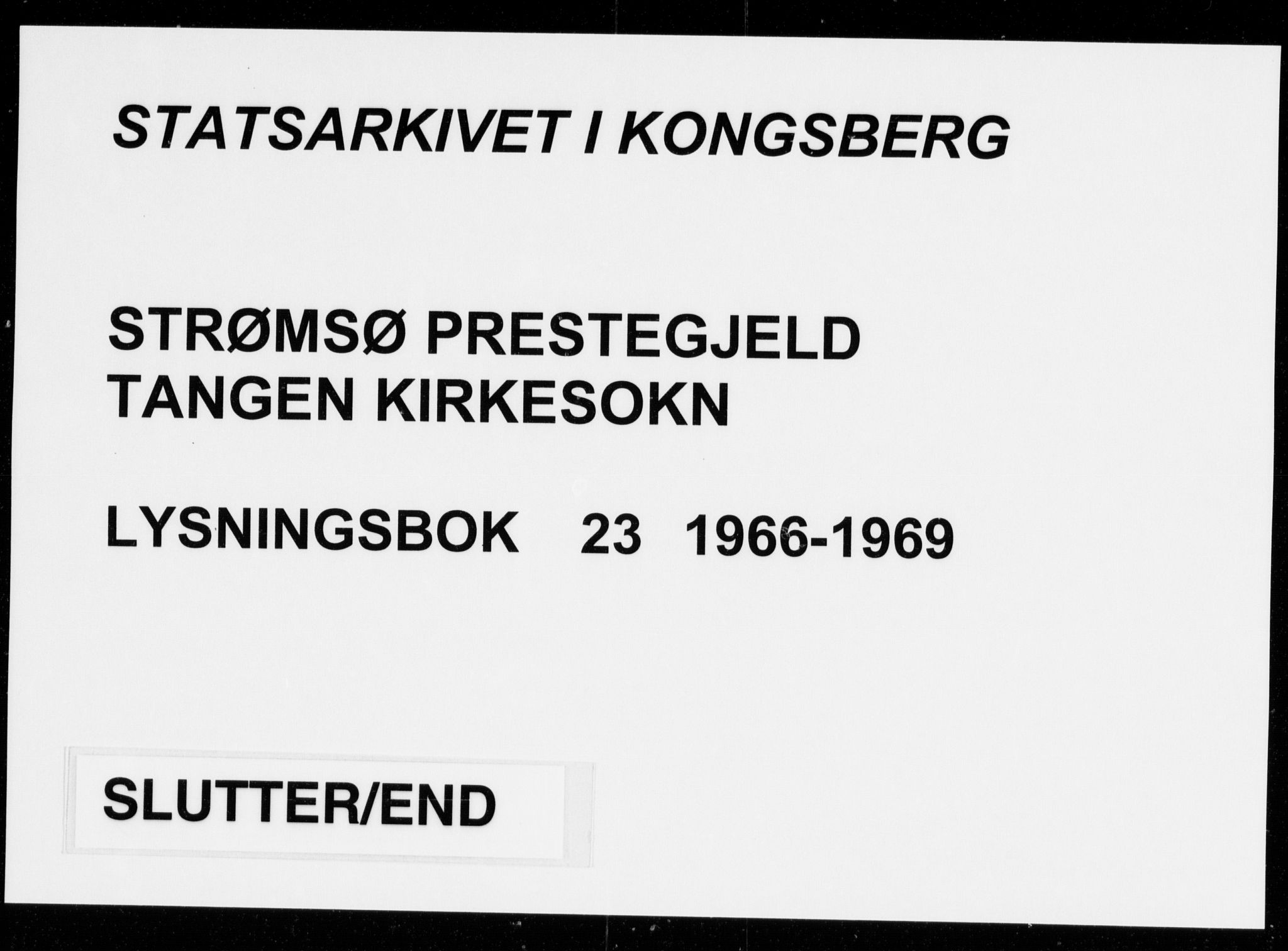 Strømsø kirkebøker, AV/SAKO-A-246/H/Ha/L0023: Banns register no. 23, 1966-1969