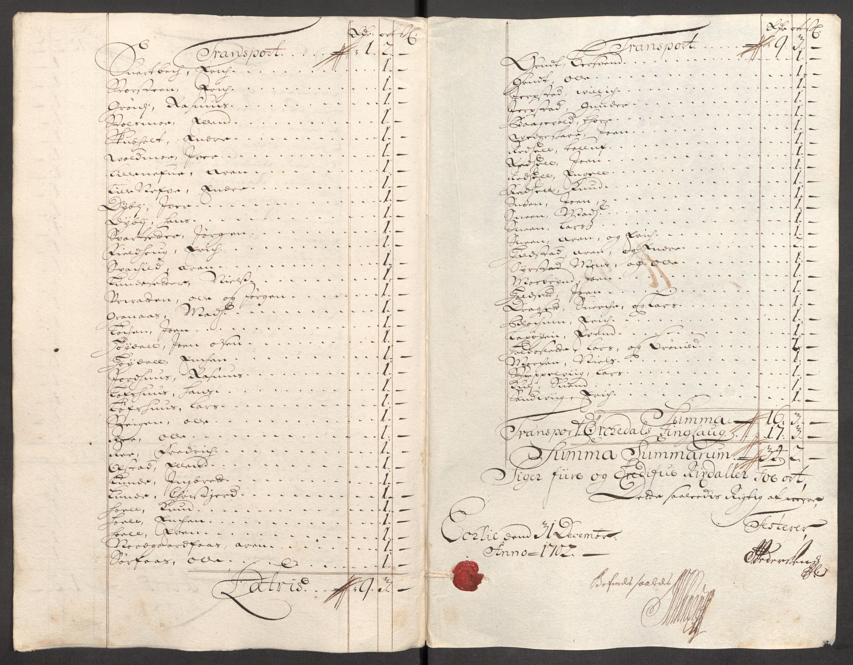 Rentekammeret inntil 1814, Reviderte regnskaper, Fogderegnskap, AV/RA-EA-4092/R60/L3952: Fogderegnskap Orkdal og Gauldal, 1702, p. 130