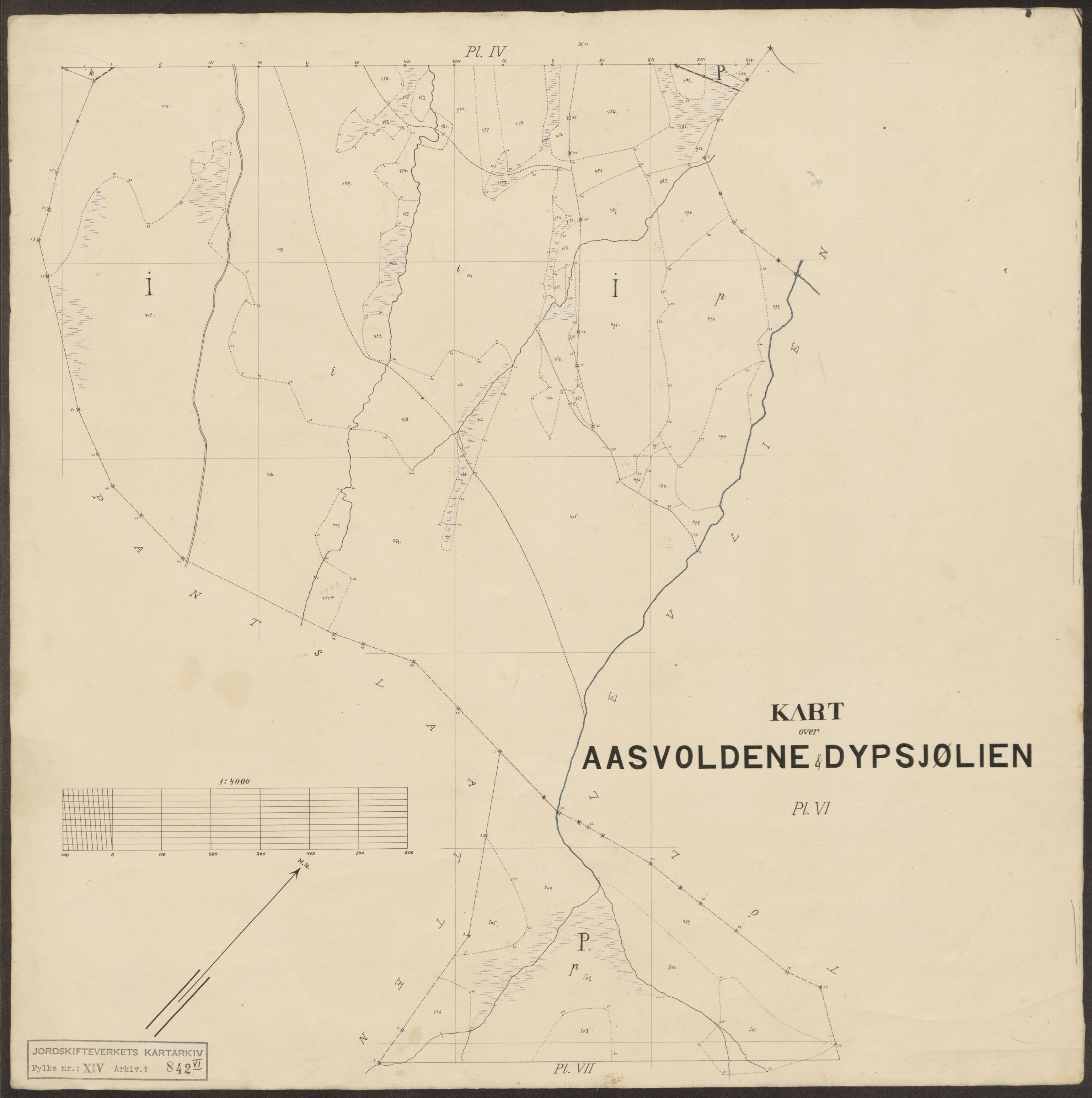 Jordskifteverkets kartarkiv, RA/S-3929/T, 1859-1988, p. 1297