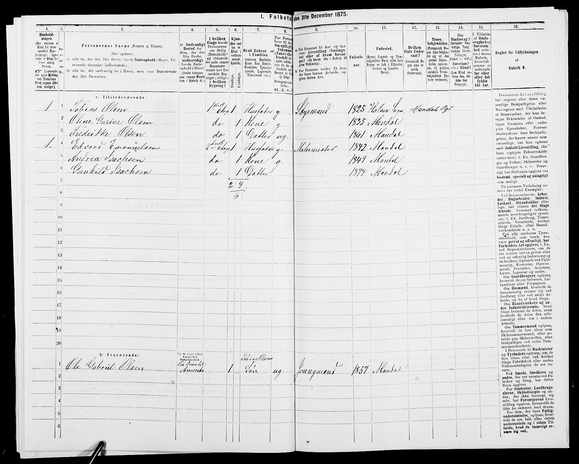 SAK, 1875 census for 1002B Mandal/Mandal, 1875, p. 377