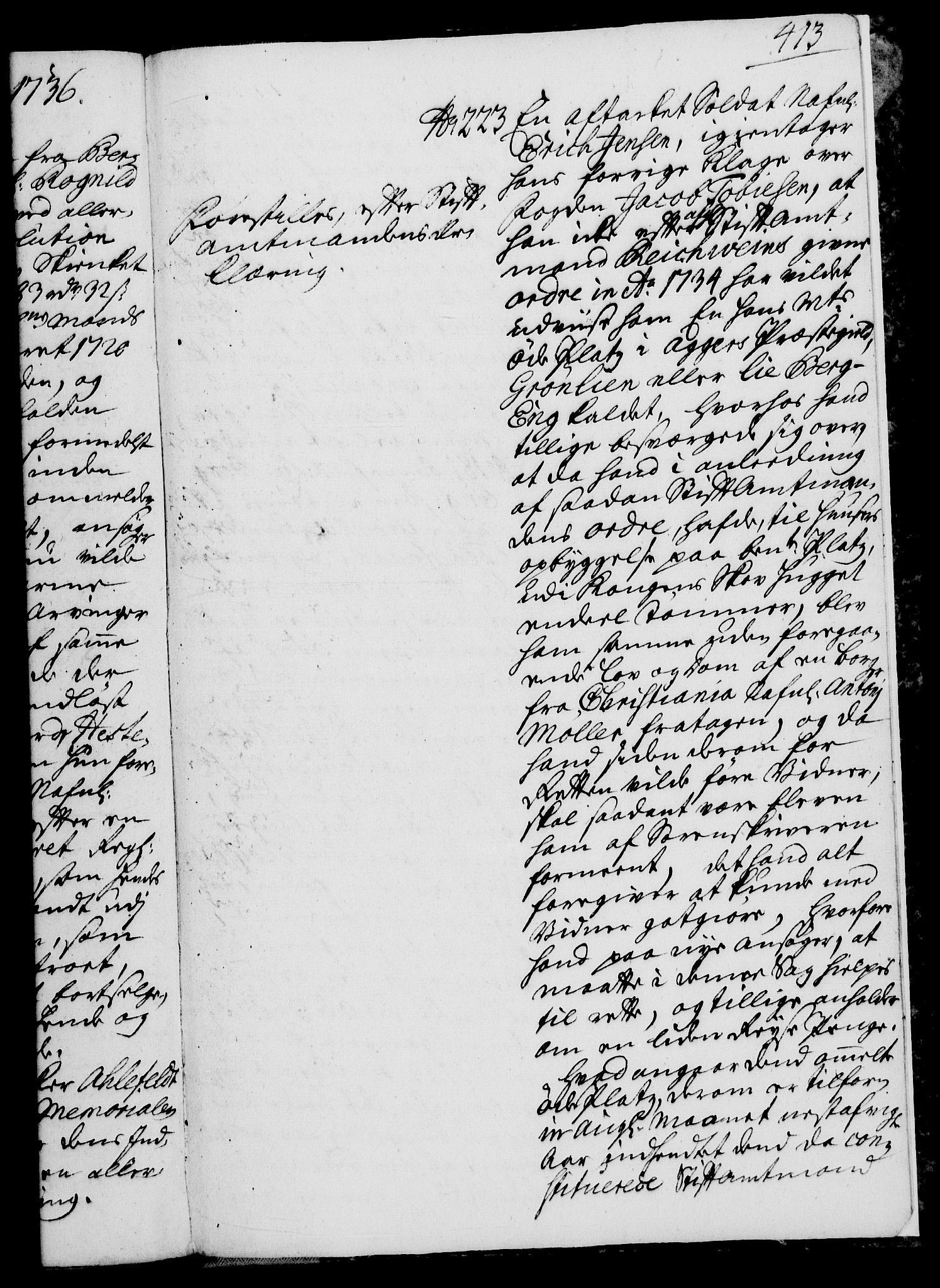 Rentekammeret, Kammerkanselliet, RA/EA-3111/G/Gh/Gha/L0018: Norsk ekstraktmemorialprotokoll (merket RK 53.63), 1735-1736, p. 413