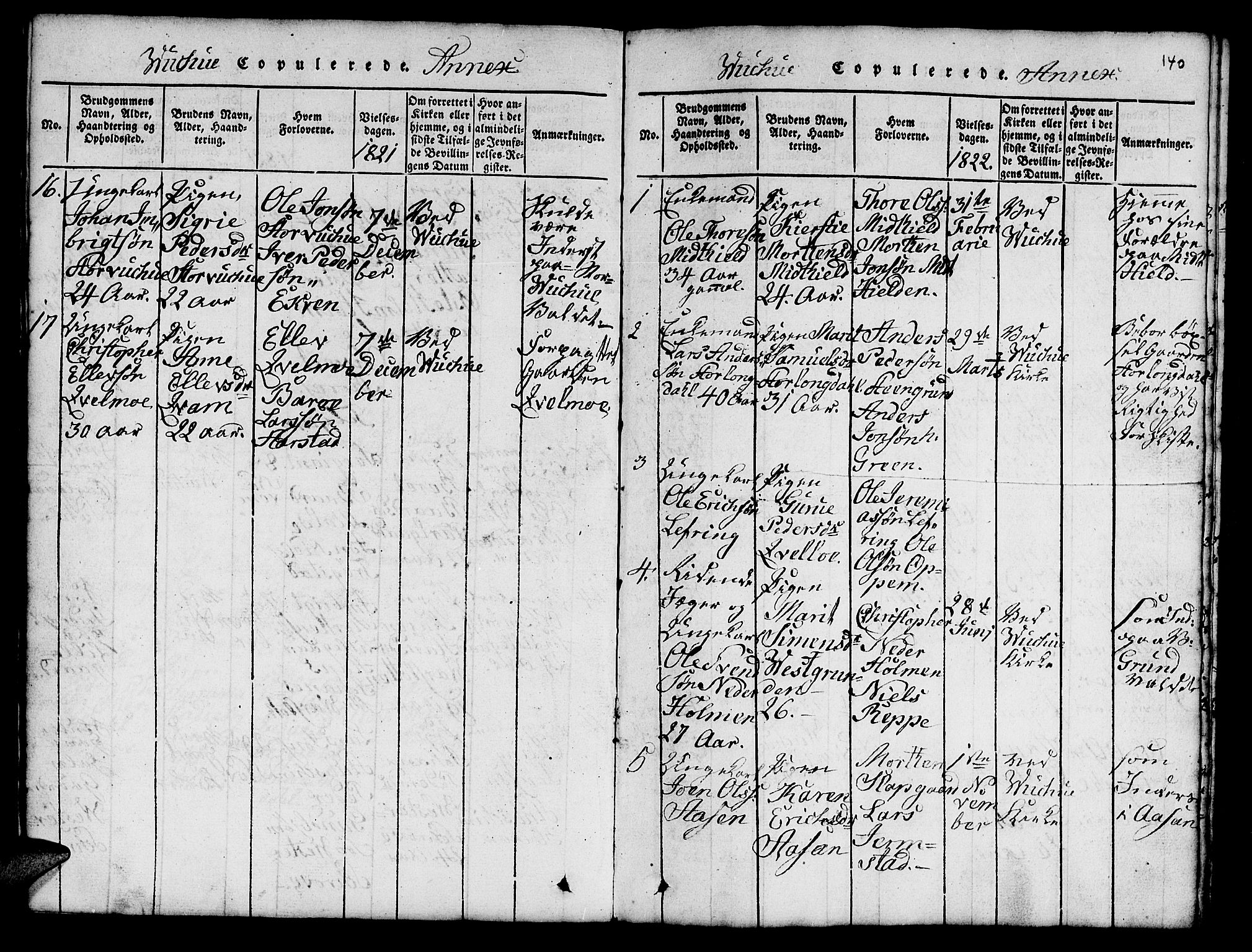 Ministerialprotokoller, klokkerbøker og fødselsregistre - Nord-Trøndelag, SAT/A-1458/724/L0265: Parish register (copy) no. 724C01, 1816-1845, p. 140