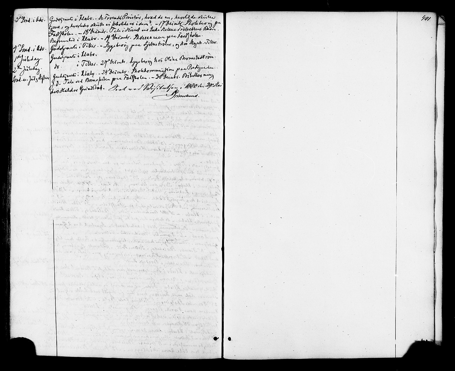 Ministerialprotokoller, klokkerbøker og fødselsregistre - Sør-Trøndelag, AV/SAT-A-1456/618/L0442: Parish register (official) no. 618A06 /1, 1863-1879, p. 401