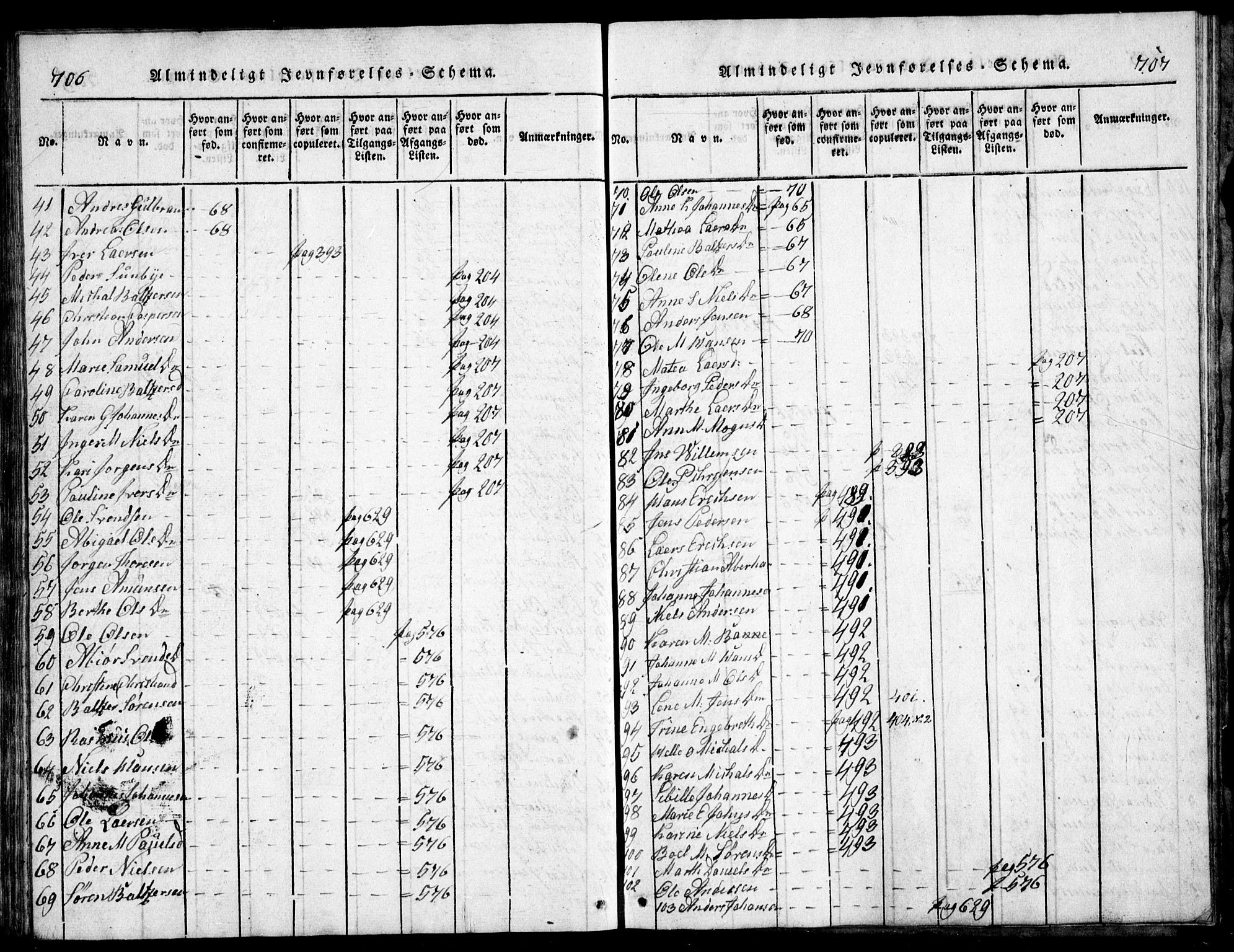 Nesodden prestekontor Kirkebøker, AV/SAO-A-10013/G/Ga/L0001: Parish register (copy) no. I 1, 1814-1847, p. 706-707