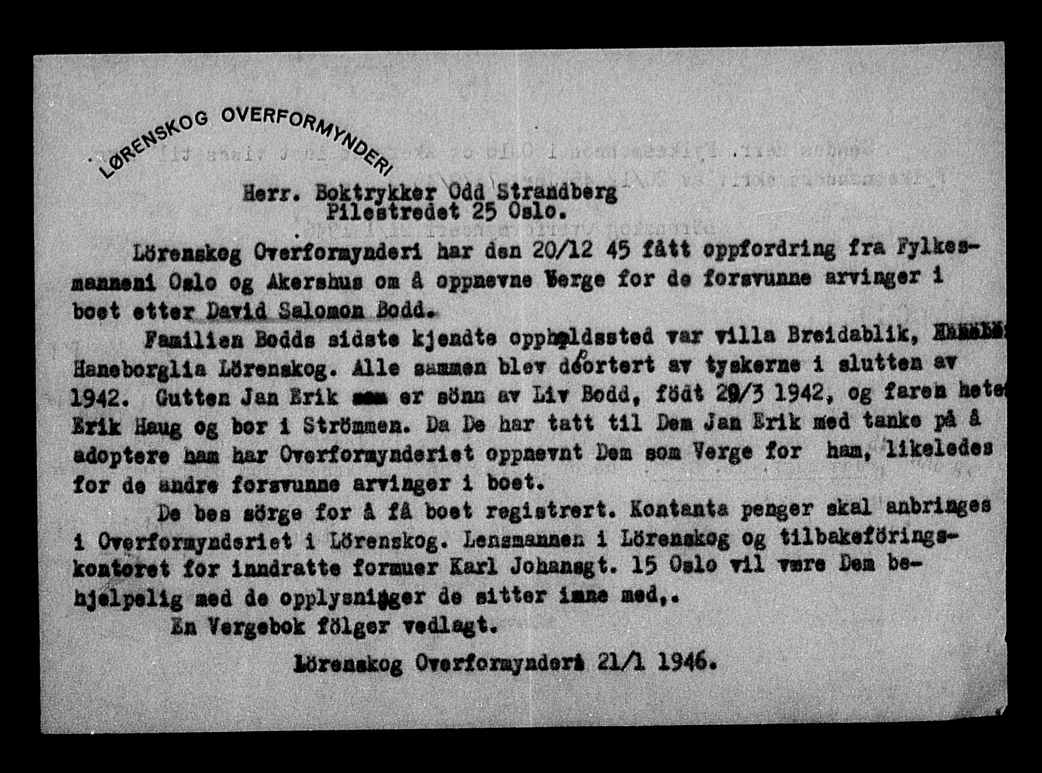 Justisdepartementet, Tilbakeføringskontoret for inndratte formuer, AV/RA-S-1564/H/Hc/Hcc/L0927: --, 1945-1947, p. 129