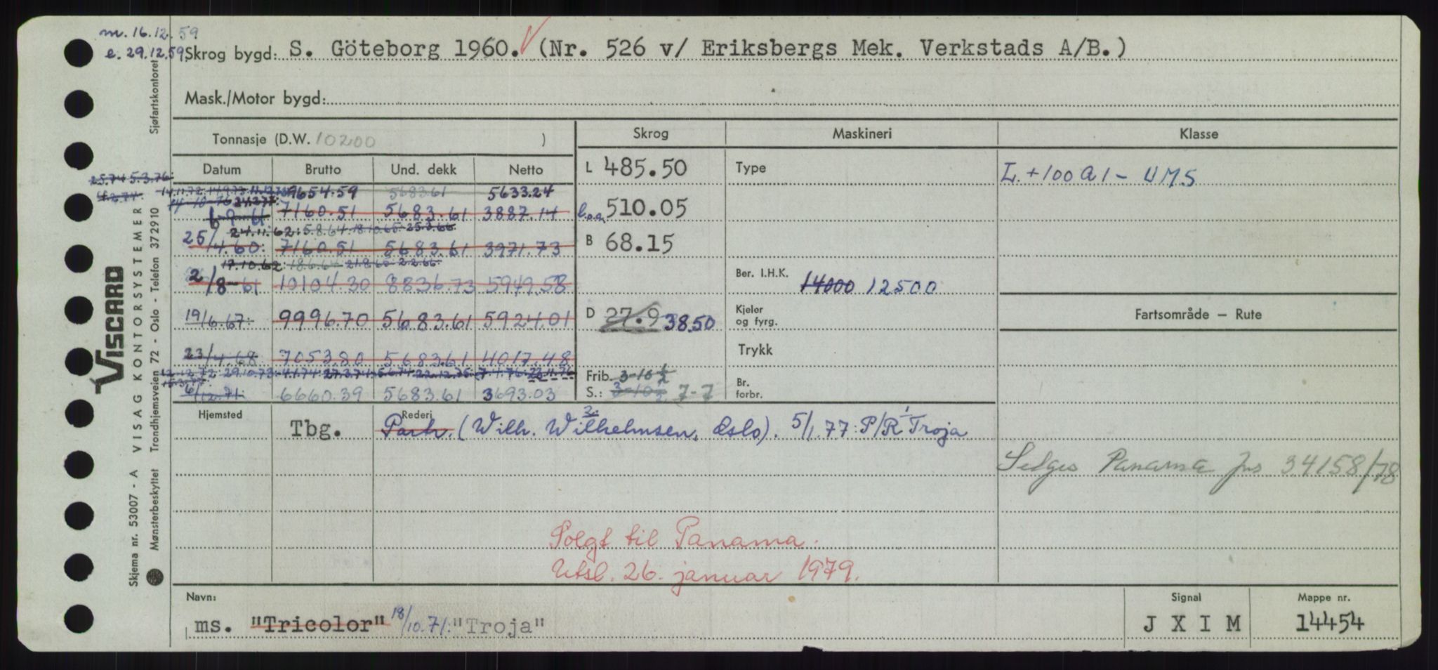 Sjøfartsdirektoratet med forløpere, Skipsmålingen, RA/S-1627/H/Hd/L0039: Fartøy, Ti-Tø, p. 597