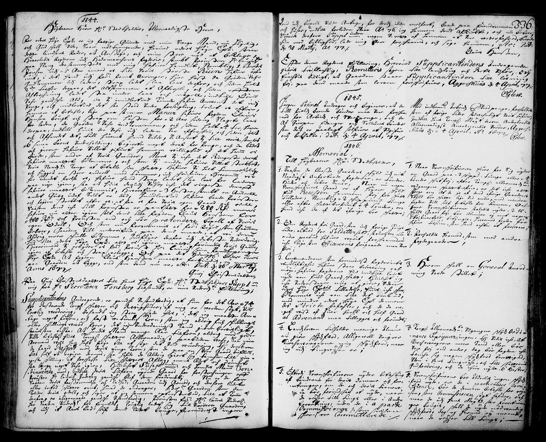 Stattholderembetet 1572-1771, AV/RA-EA-2870/Ad/L0003: Supplikasjons- og resolusjonsprotokoll, 1671-1682, p. 335b-336a