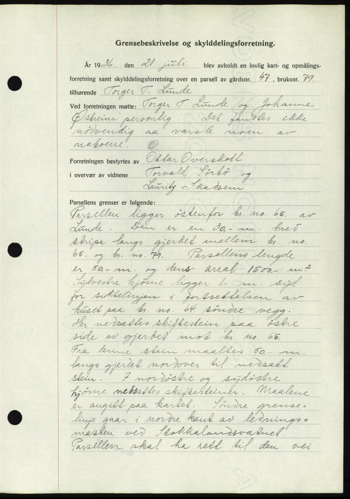 Jæren sorenskriveri, SAST/A-100310/03/G/Gba/L0066: Mortgage book no. 71-72, 1936-1936, Diary no: : 3130/1936