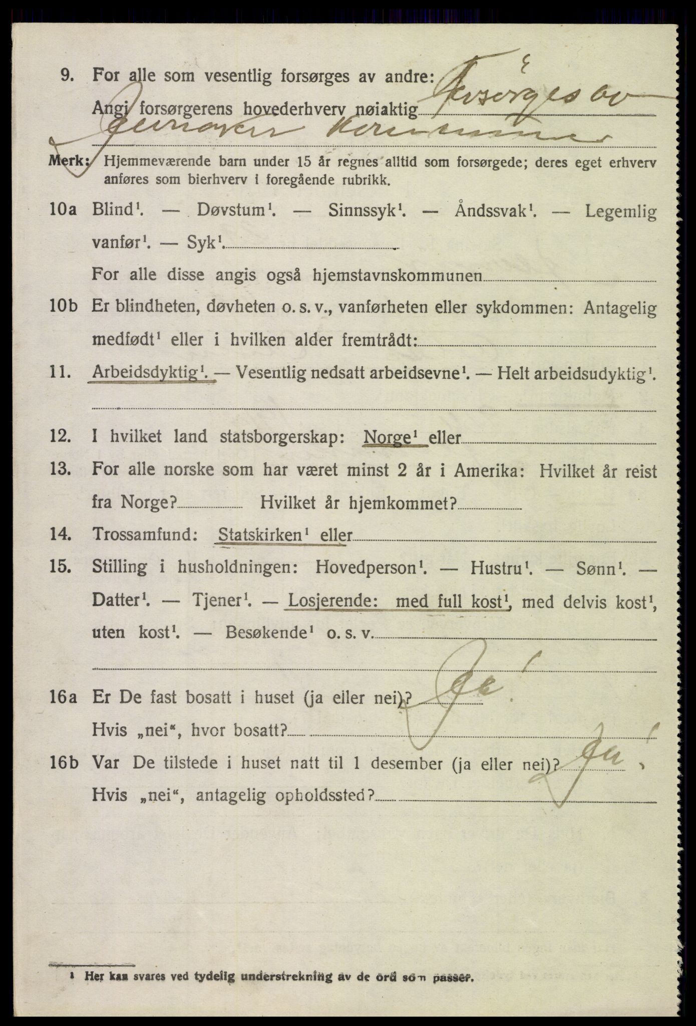 SAH, 1920 census for Jevnaker, 1920, p. 7828