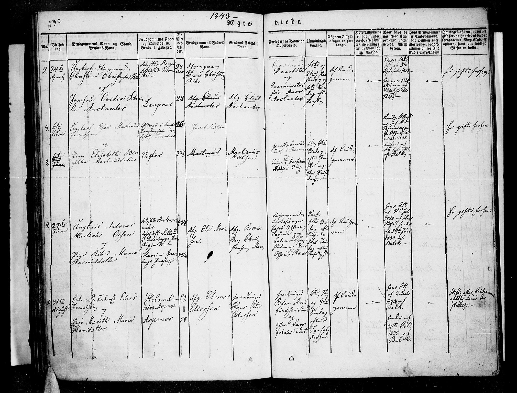 Kvæfjord sokneprestkontor, AV/SATØ-S-1323/G/Ga/Gaa/L0003kirke: Parish register (official) no. 3, 1830-1857, p. 532