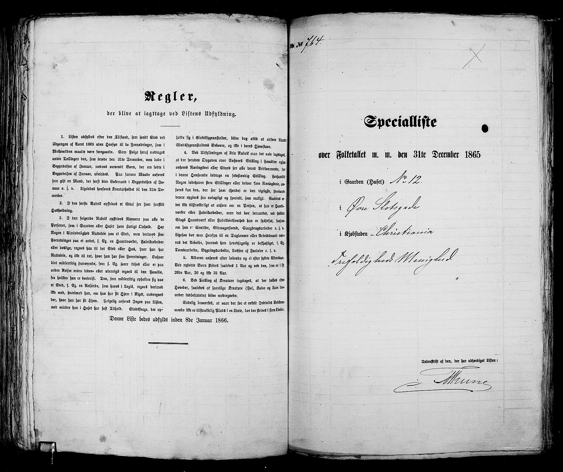 RA, 1865 census for Kristiania, 1865, p. 1956