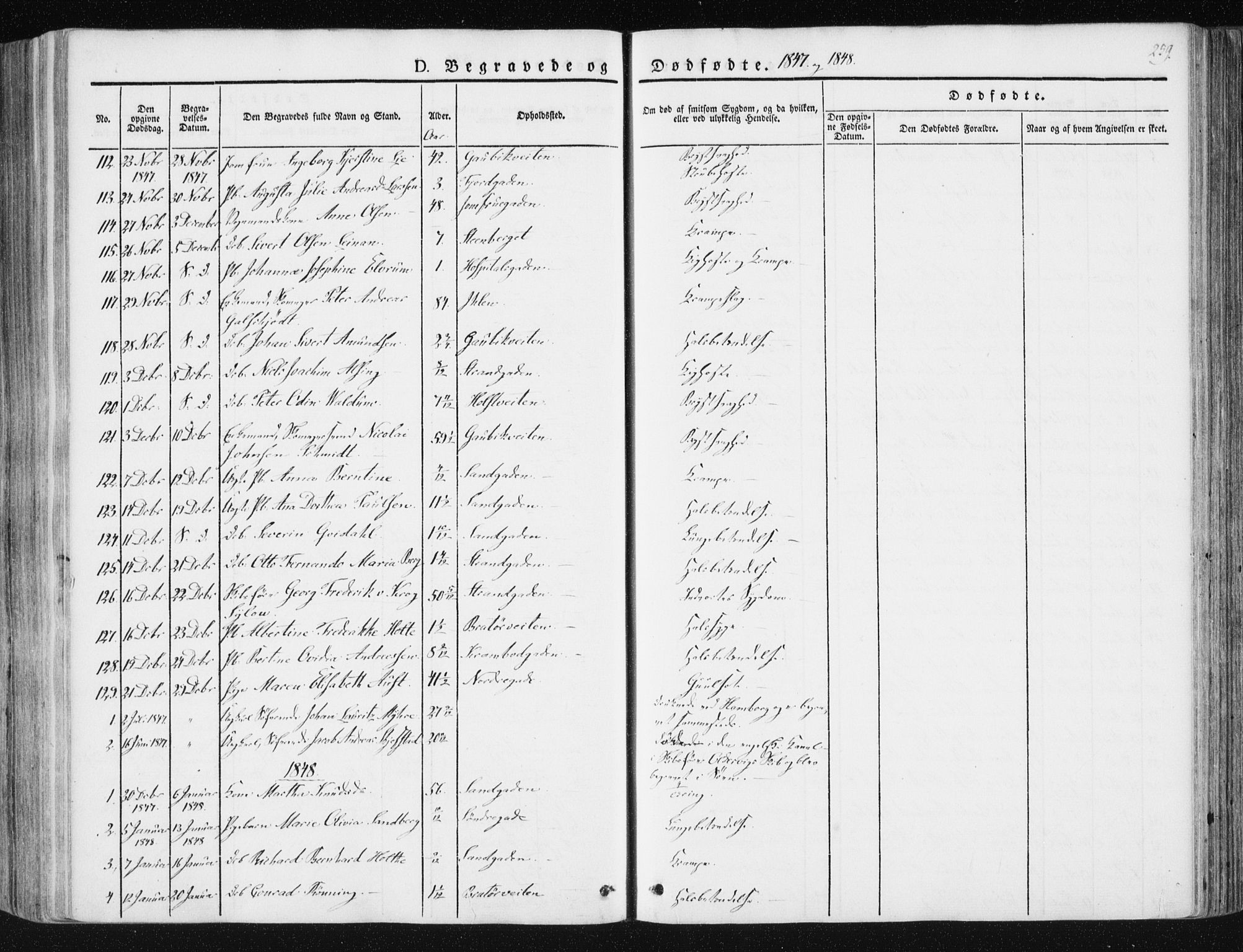 Ministerialprotokoller, klokkerbøker og fødselsregistre - Sør-Trøndelag, SAT/A-1456/602/L0110: Parish register (official) no. 602A08, 1840-1854, p. 259