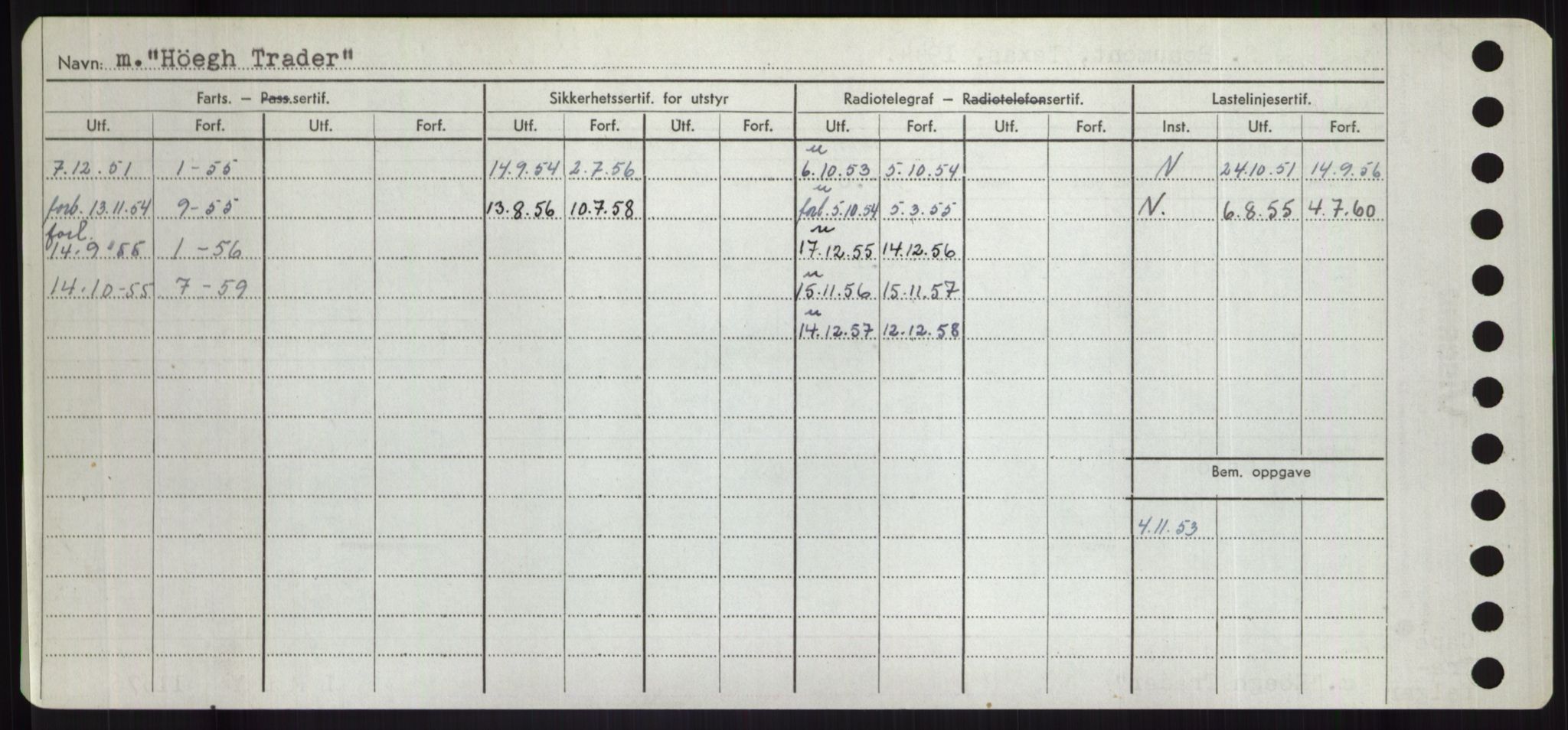 Sjøfartsdirektoratet med forløpere, Skipsmålingen, RA/S-1627/H/Hd/L0017: Fartøy, Holi-Hå, p. 474