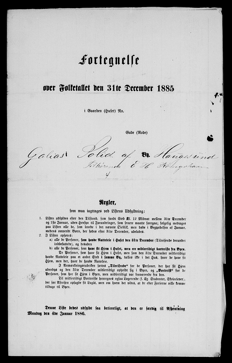 SAKO, 1885 census for 0801 Kragerø, 1885, p. 454