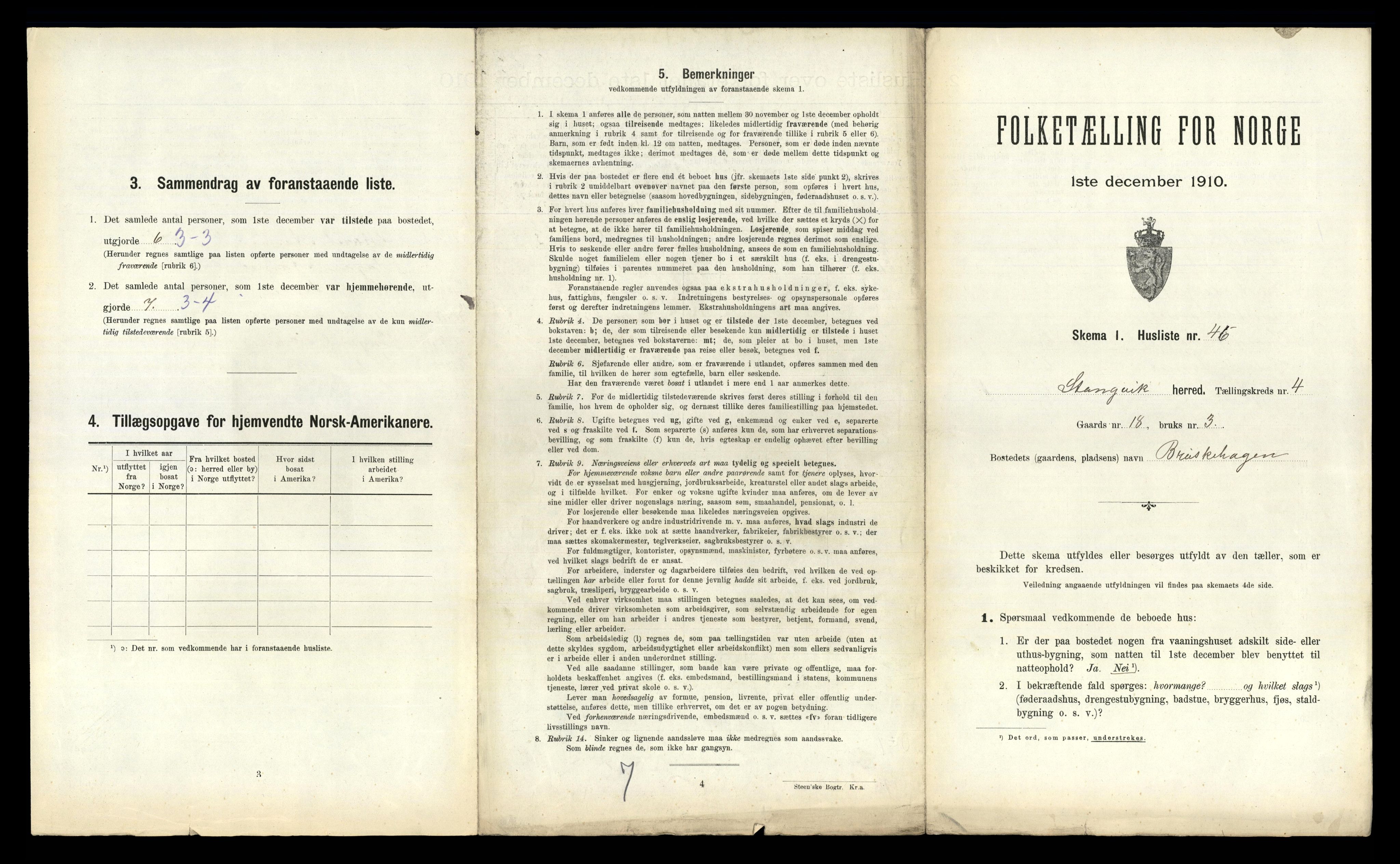 RA, 1910 census for Stangvik, 1910, p. 512