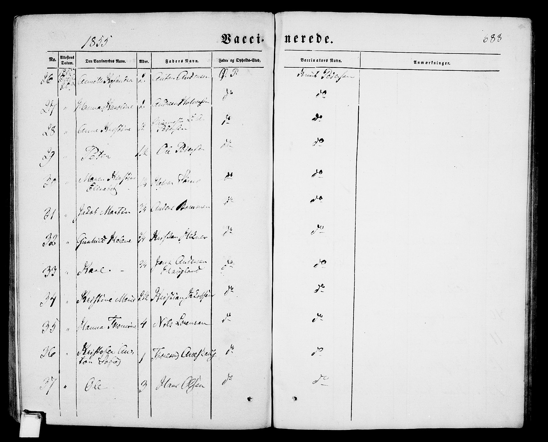 Porsgrunn kirkebøker , SAKO/A-104/G/Gb/L0004: Parish register (copy) no. II 4, 1853-1882, p. 688