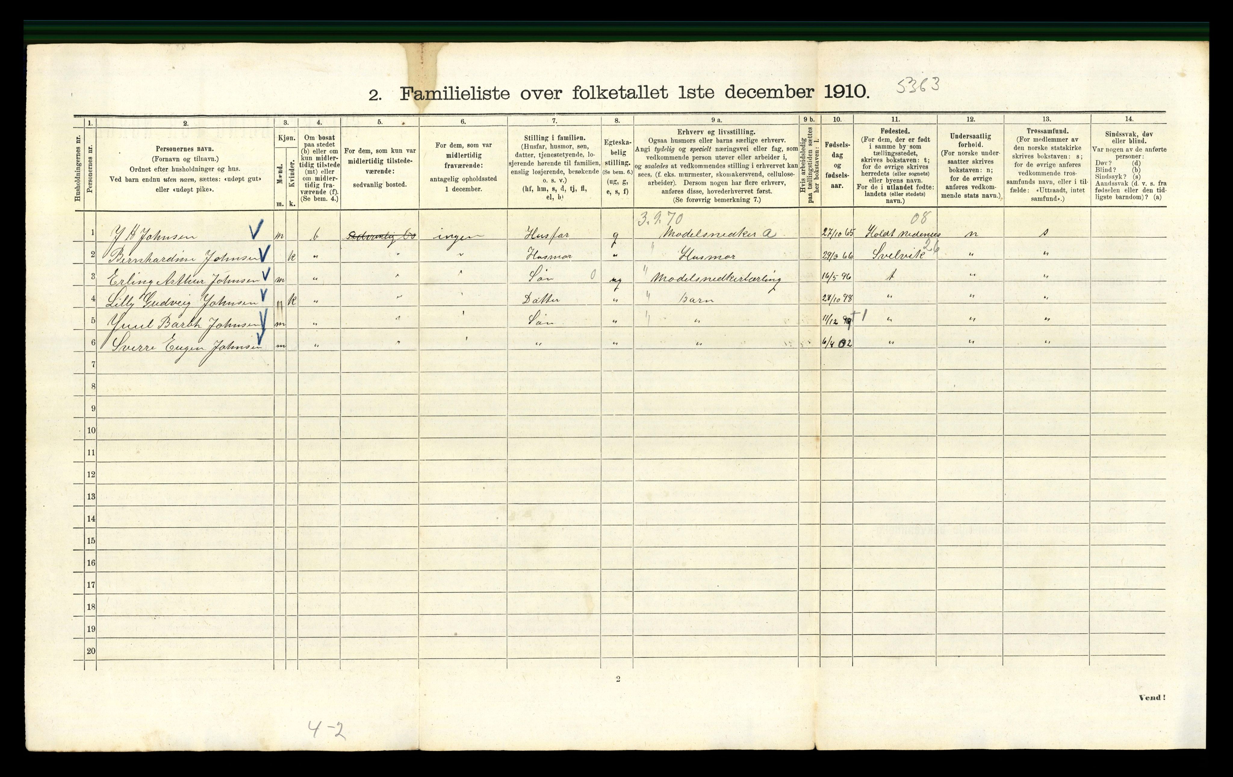 RA, 1910 census for Kristiania, 1910, p. 9928