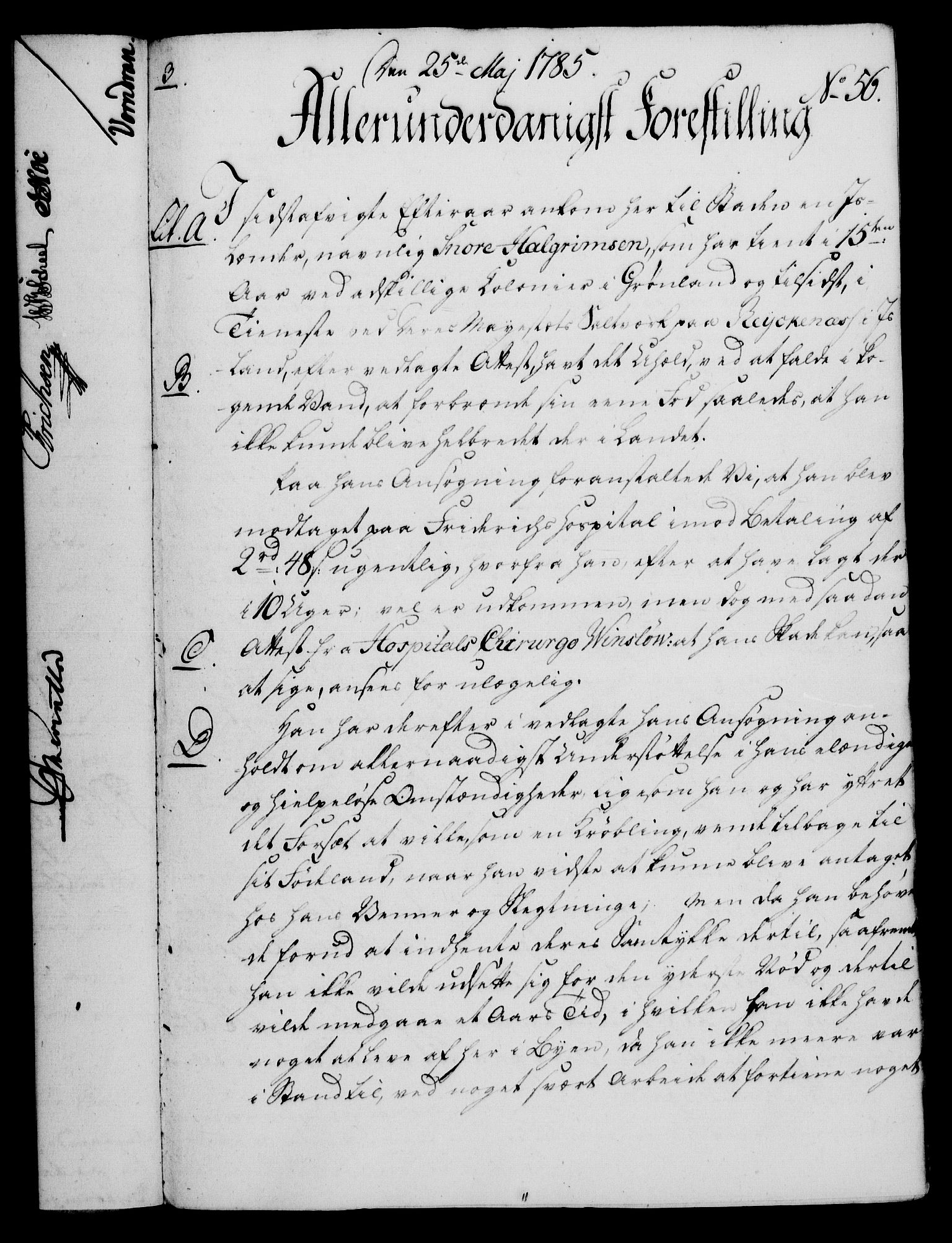 Rentekammeret, Kammerkanselliet, RA/EA-3111/G/Gf/Gfa/L0067: Norsk relasjons- og resolusjonsprotokoll (merket RK 52.67), 1785, p. 474