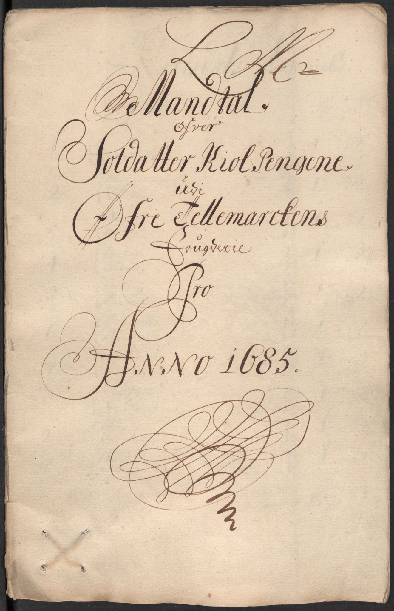 Rentekammeret inntil 1814, Reviderte regnskaper, Fogderegnskap, RA/EA-4092/R35/L2082: Fogderegnskap Øvre og Nedre Telemark, 1685, p. 331