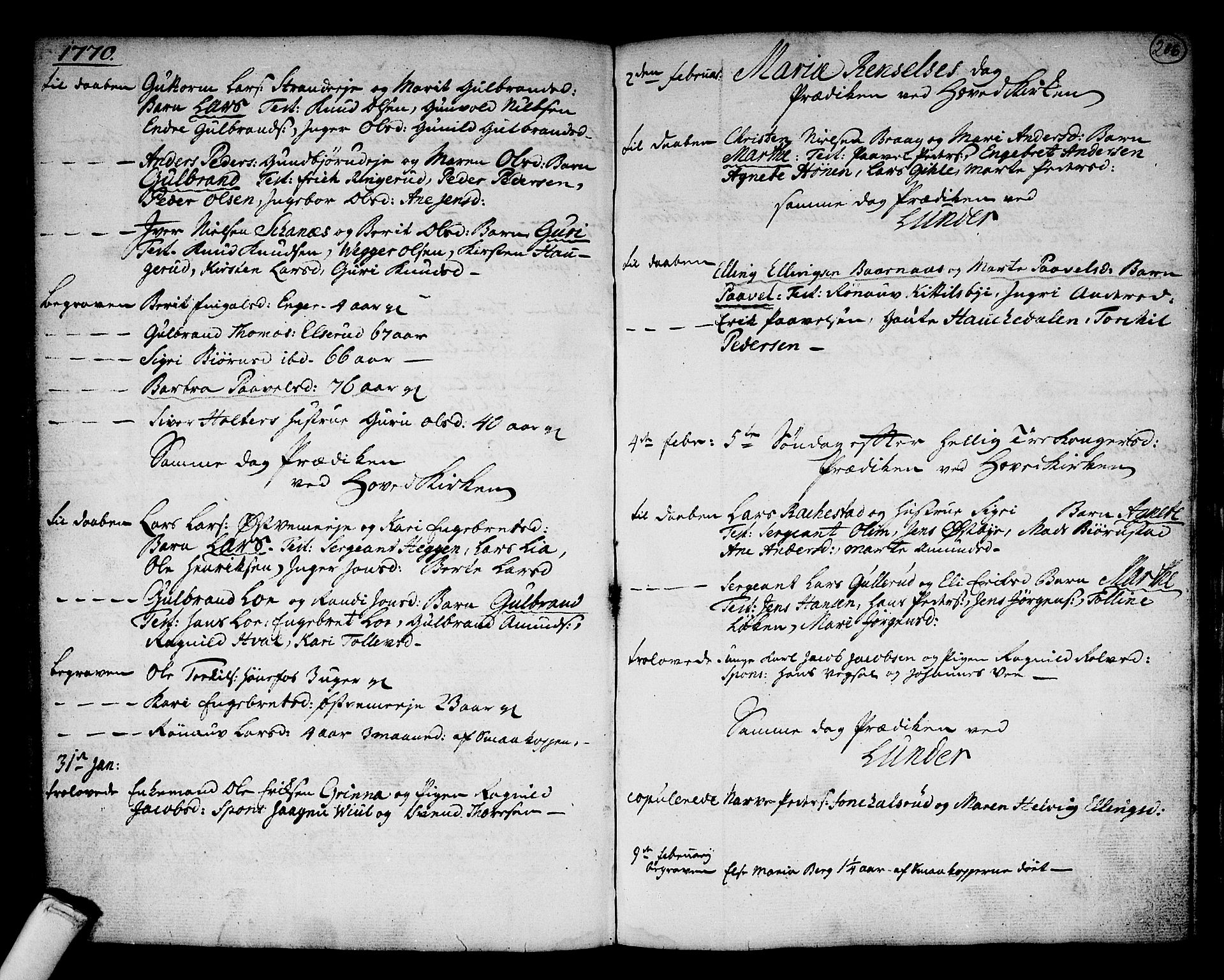 Norderhov kirkebøker, SAKO/A-237/F/Fa/L0004: Parish register (official) no. 4, 1758-1774, p. 206