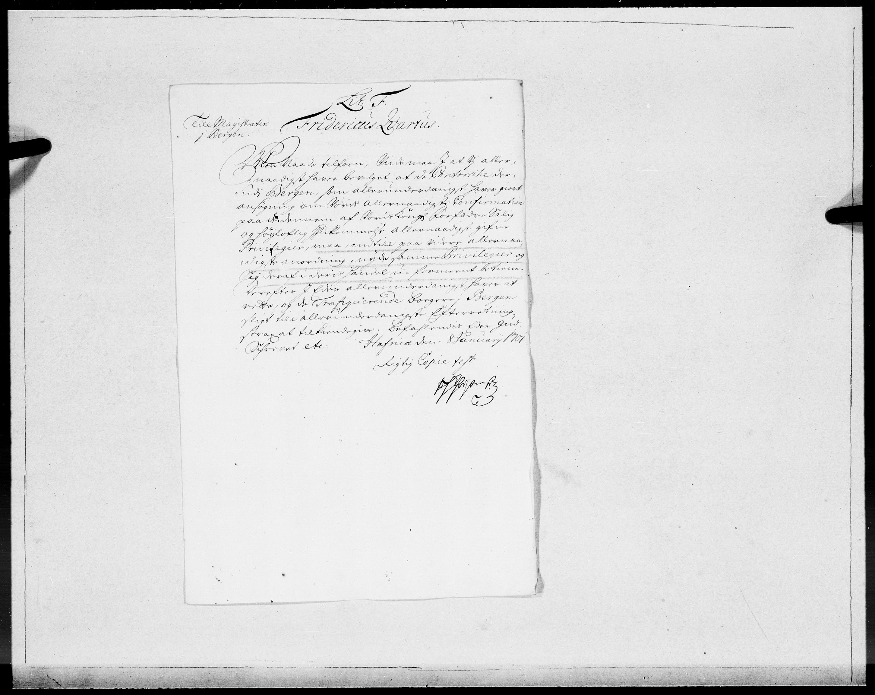 Danske Kanselli 1572-1799, AV/RA-EA-3023/F/Fc/Fcc/Fcca/L0063: Norske innlegg 1572-1799, 1707, p. 14
