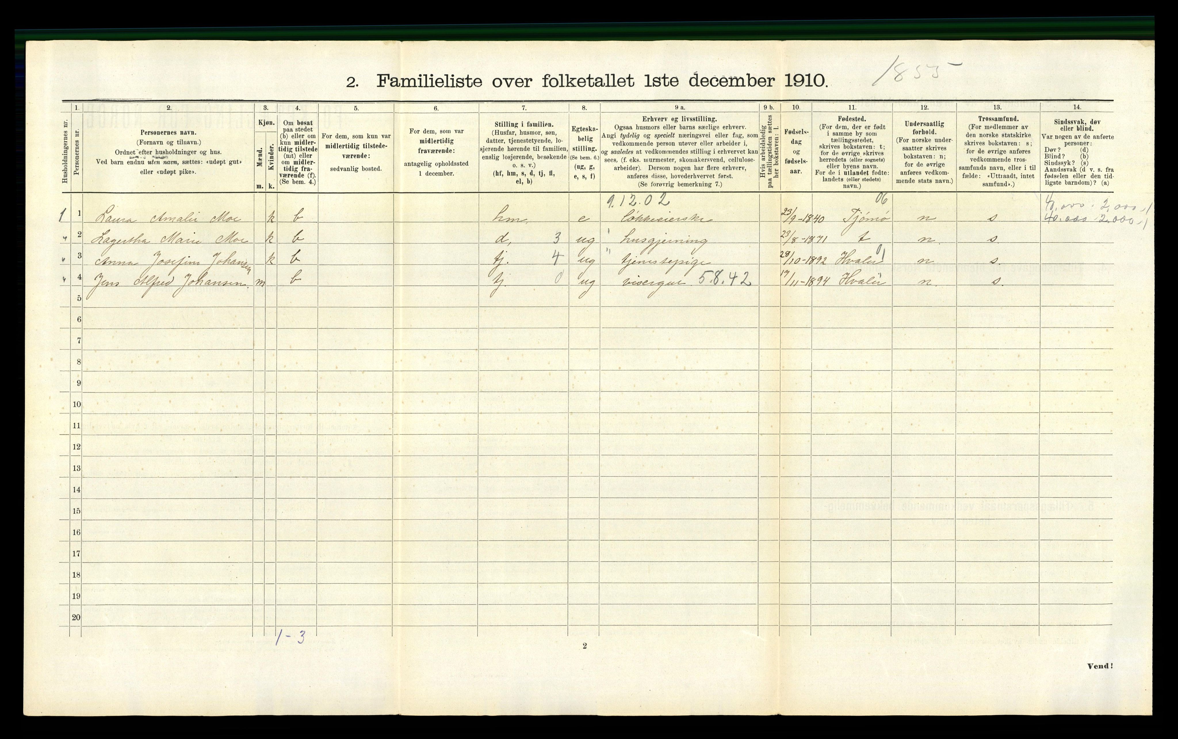 RA, 1910 census for Fredrikstad, 1910, p. 1341