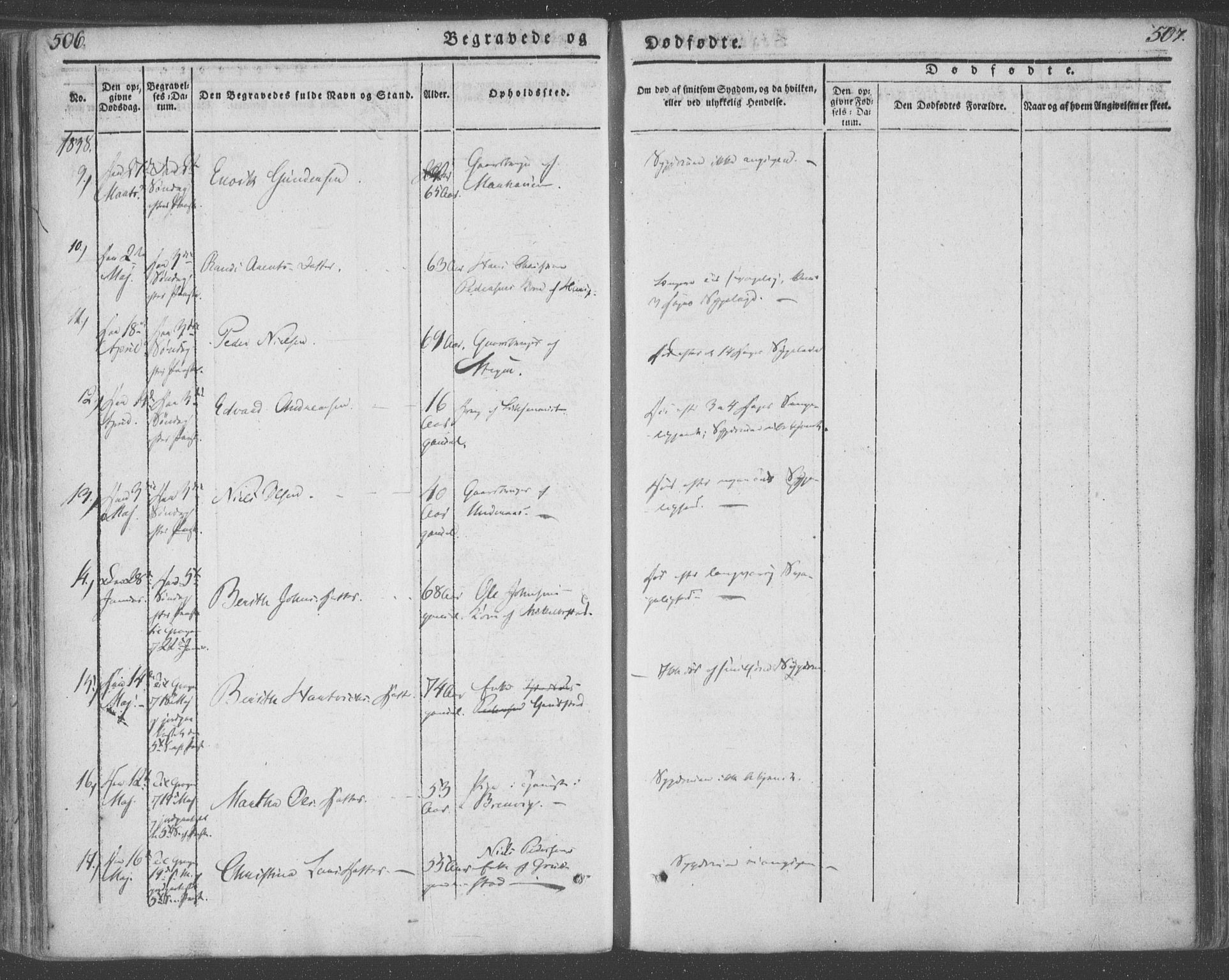 Ministerialprotokoller, klokkerbøker og fødselsregistre - Nordland, AV/SAT-A-1459/855/L0799: Parish register (official) no. 855A07, 1834-1852, p. 506-507