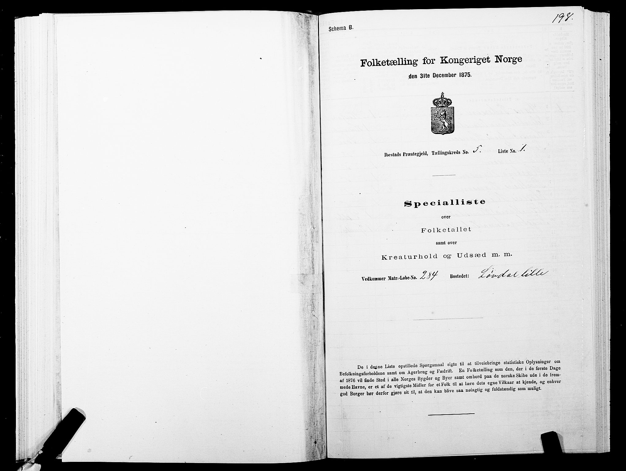 SATØ, 1875 census for 1917P Ibestad, 1875, p. 3198