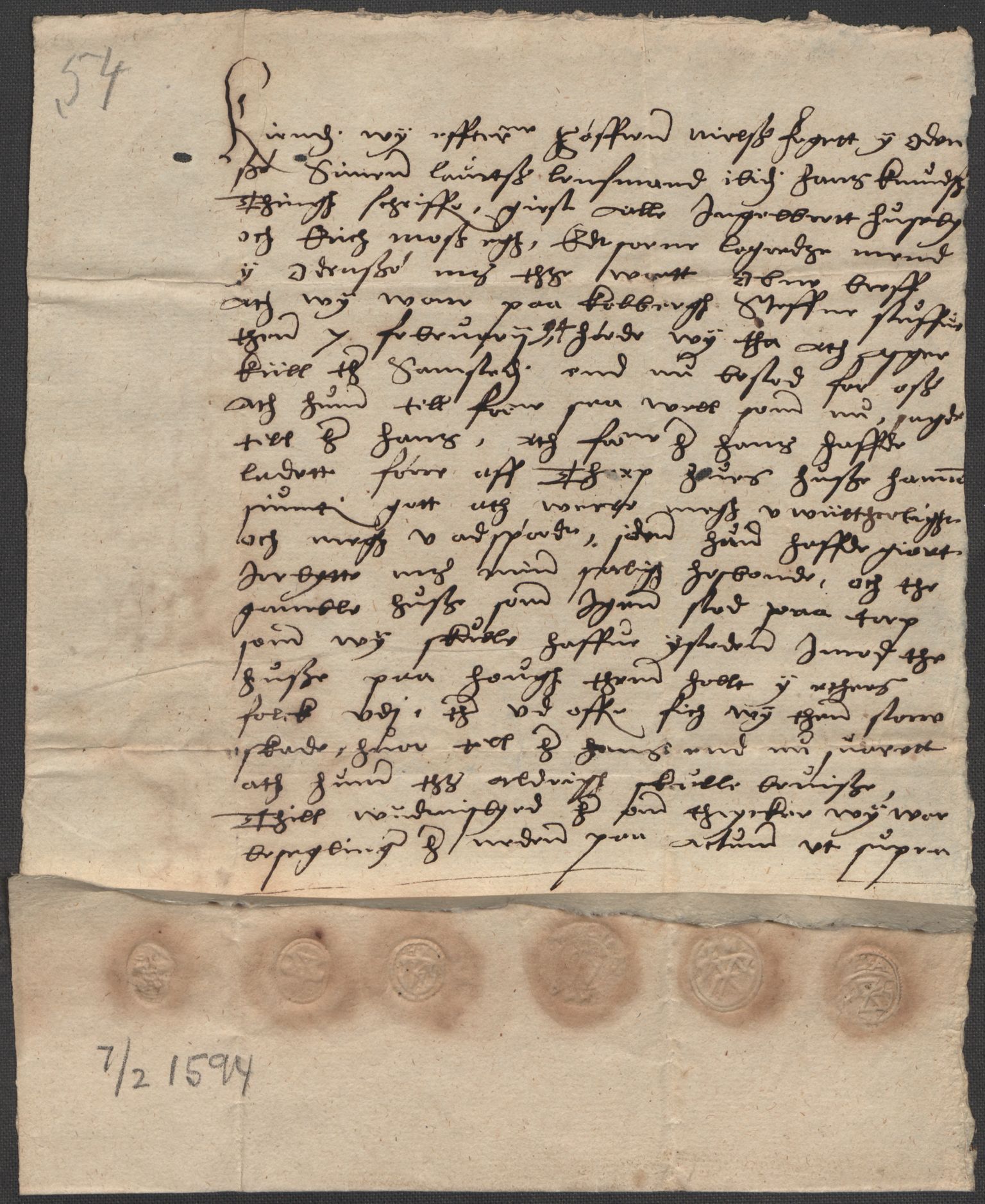 Riksarkivets diplomsamling, AV/RA-EA-5965/F15/L0003: Prestearkiv - Østfold, 1594-1700, p. 23