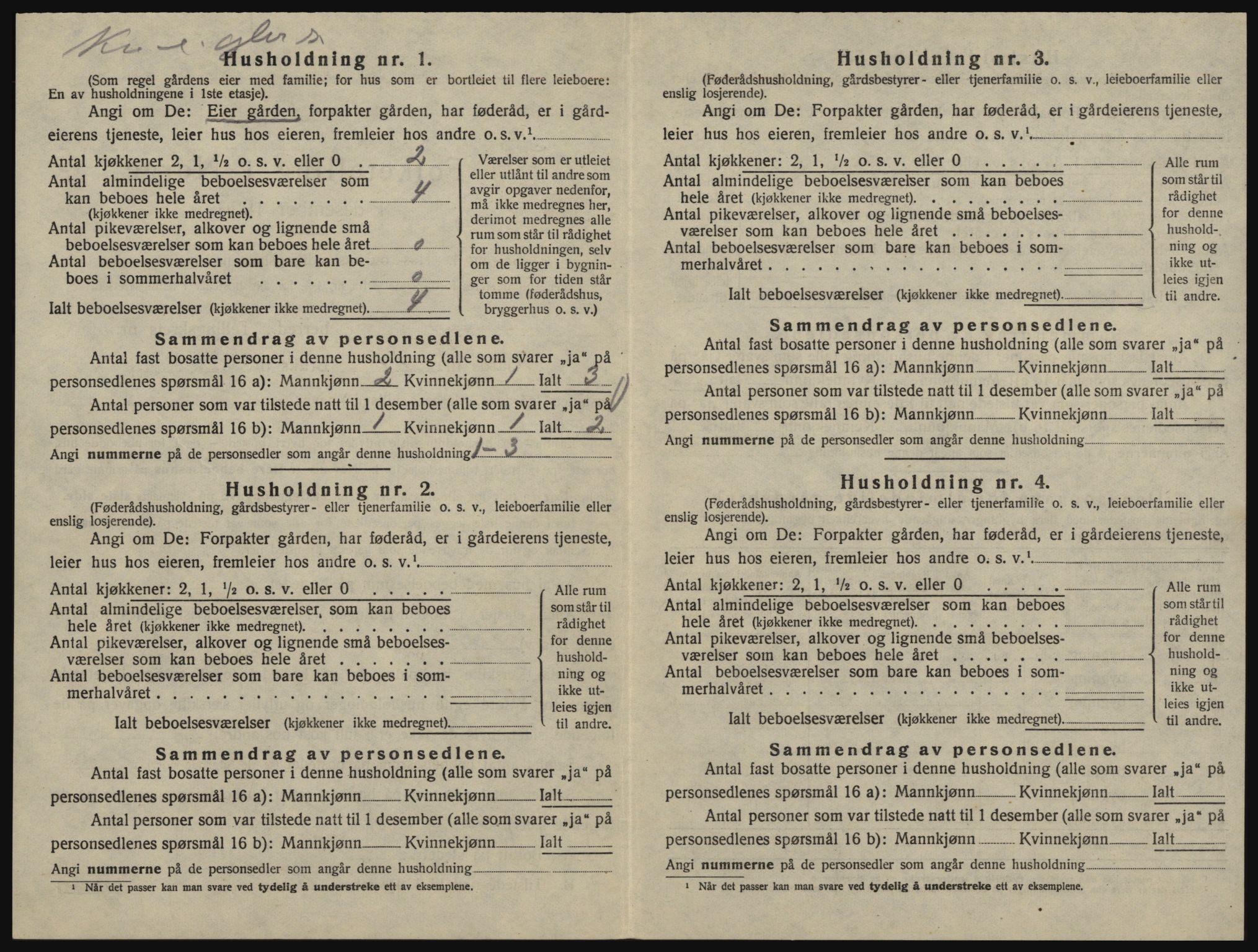 SAO, 1920 census for Glemmen, 1920, p. 2818