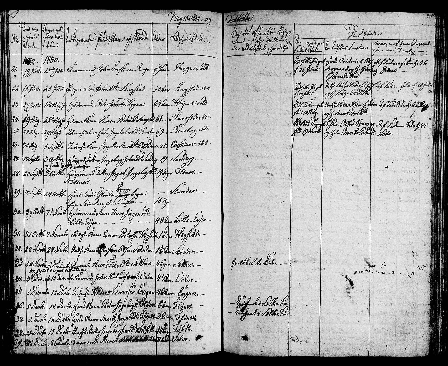 Ministerialprotokoller, klokkerbøker og fødselsregistre - Sør-Trøndelag, SAT/A-1456/695/L1143: Parish register (official) no. 695A05 /1, 1824-1842, p. 375