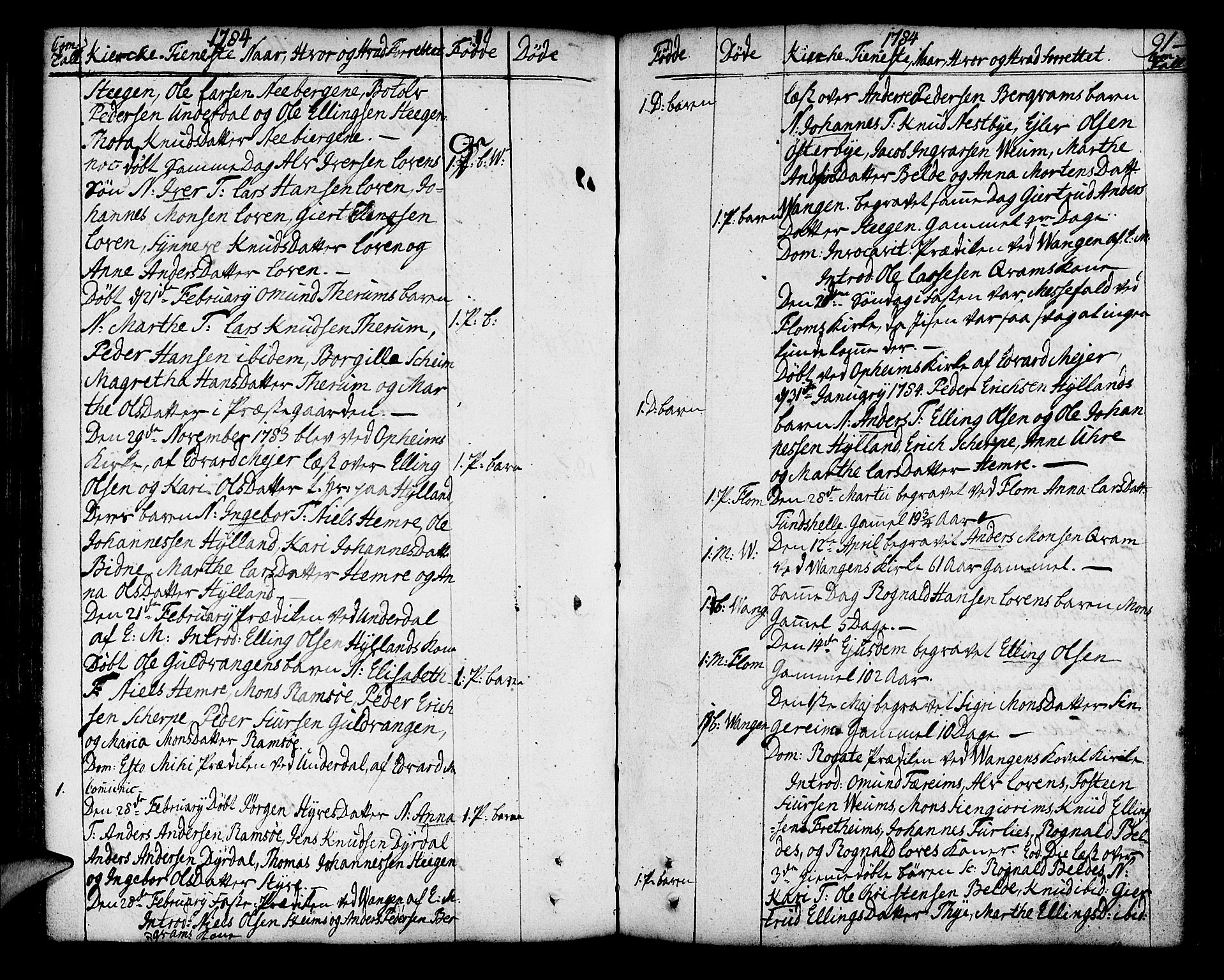 Aurland sokneprestembete, AV/SAB-A-99937/H/Ha/Haa/L0004: Parish register (official) no. A 4, 1756-1801, p. 91